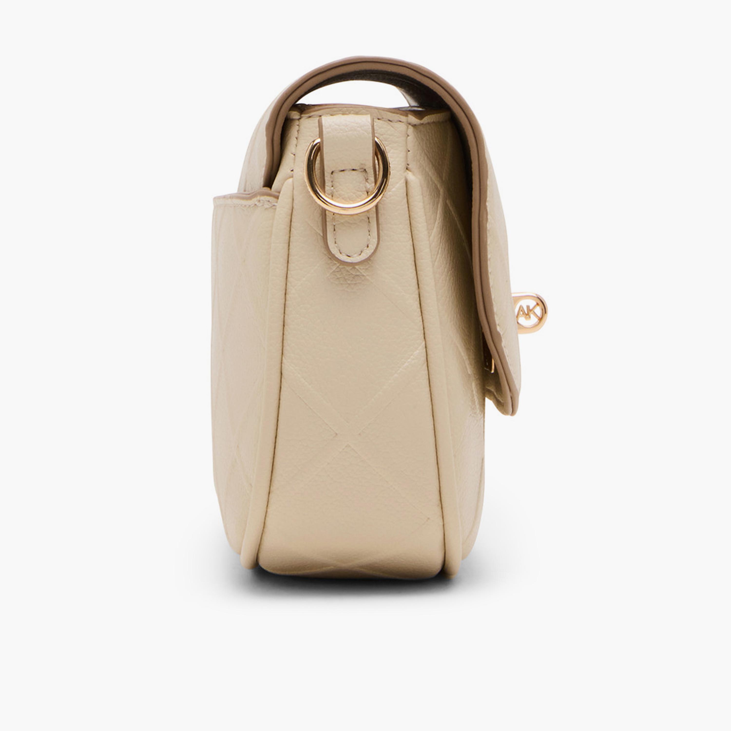 Anne Klein Textured Sling Bag with Twist Lock and Detachable Strap-women-bagsandwallets-handbags-image-2