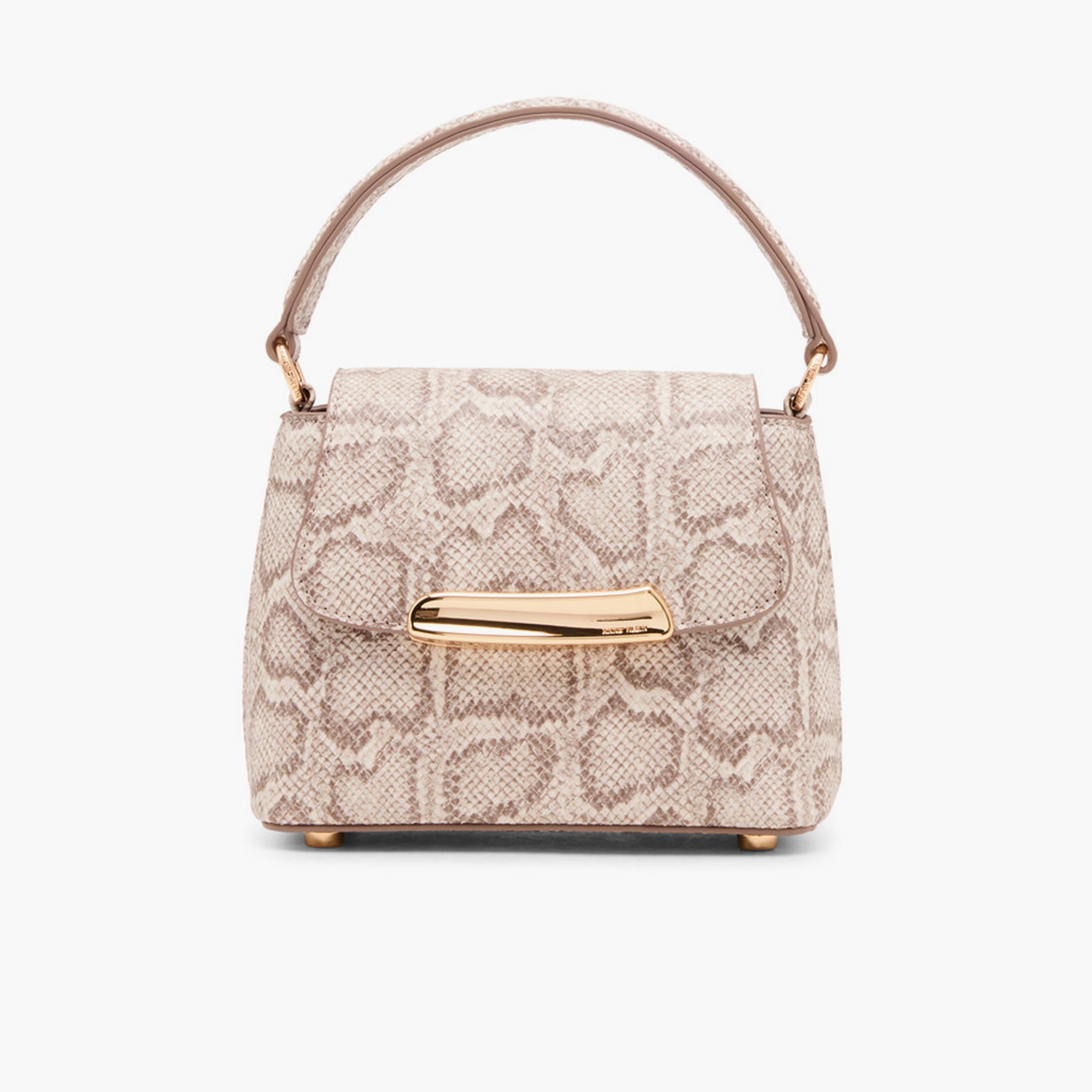 Anne Klein Animal Print Top-Handle Sling Bag with Flap and Detachable Strap-women-bagsandwallets-handbags-image-1