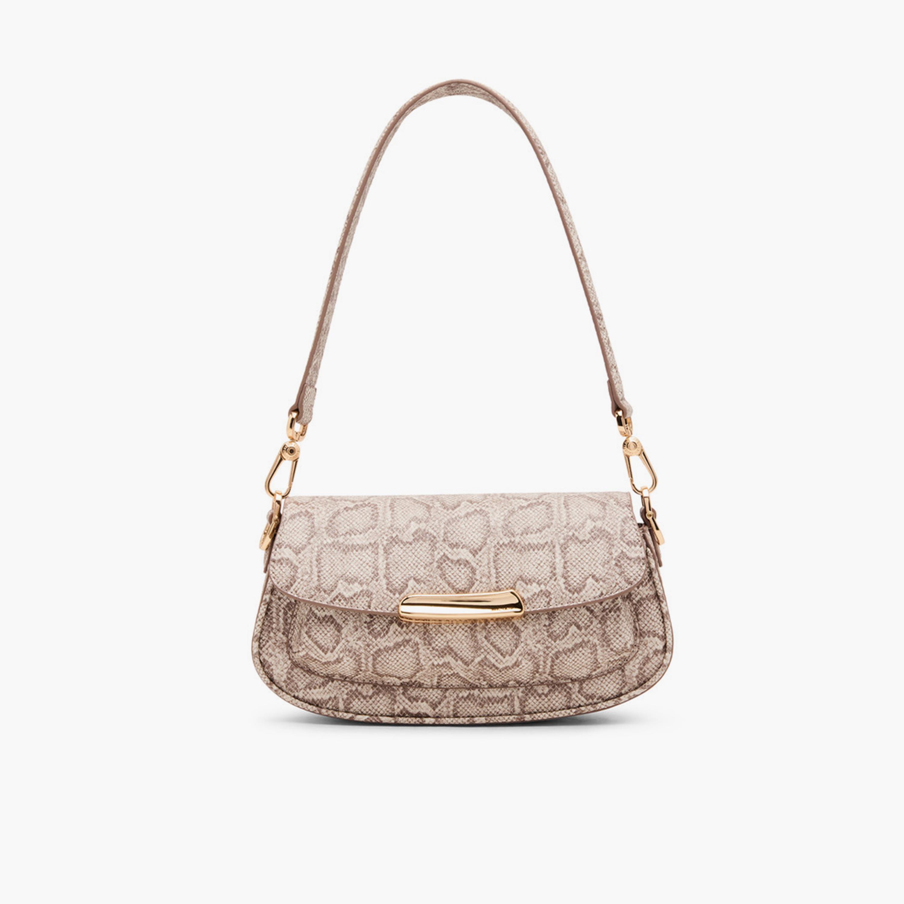 Anne Klein Animal Print Shoulder Bag with Flap and Detachable Strap-women-bagsandwallets-handbags-image-1