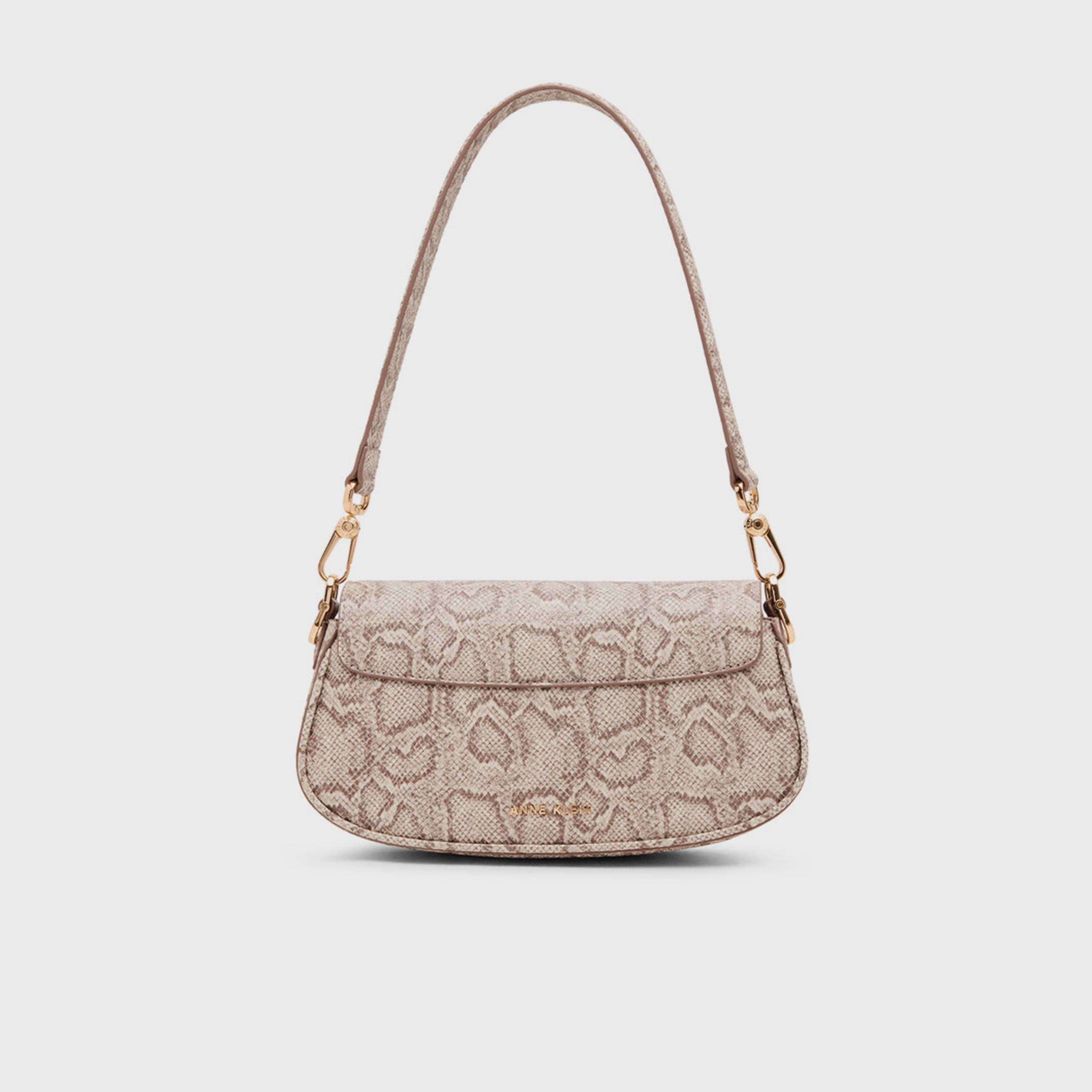 آن كلين - شنطة كتف بنقشة جلد الحيوانات مع غطاء وحزام قابل للإزالة-women-bagsandwallets-handbags-image-3
