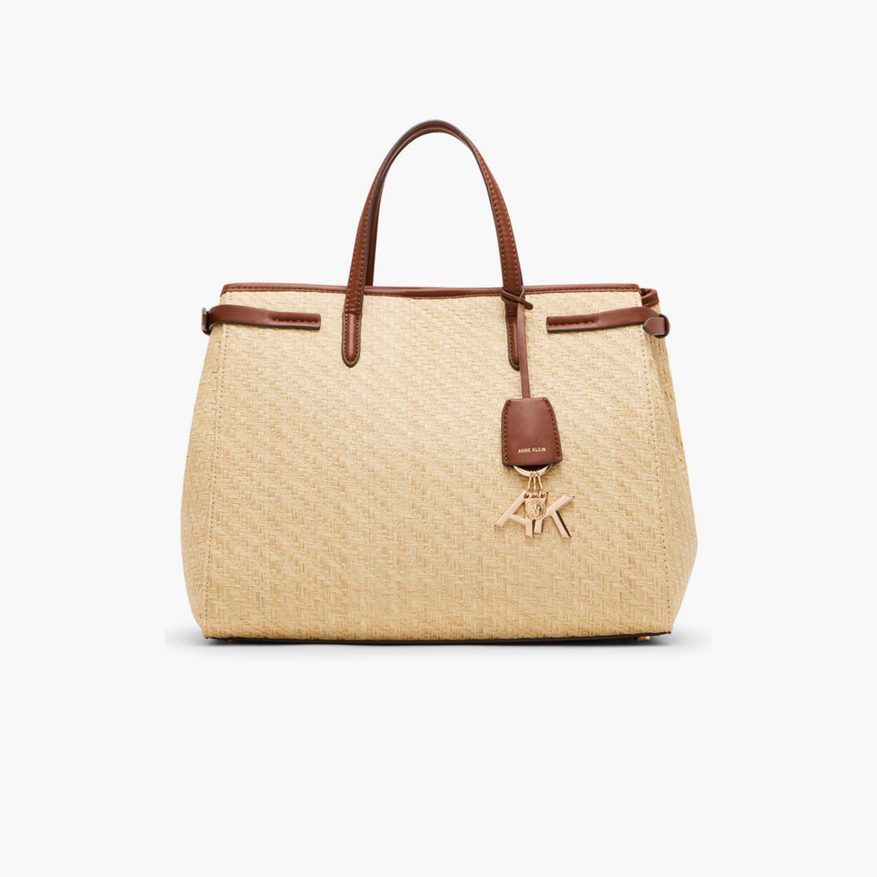 Anne Klein Textured Top-Handle Satchel Bag with Magnetic Closure and Detachable Strap-women-bagsandwallets-handbags-image-2