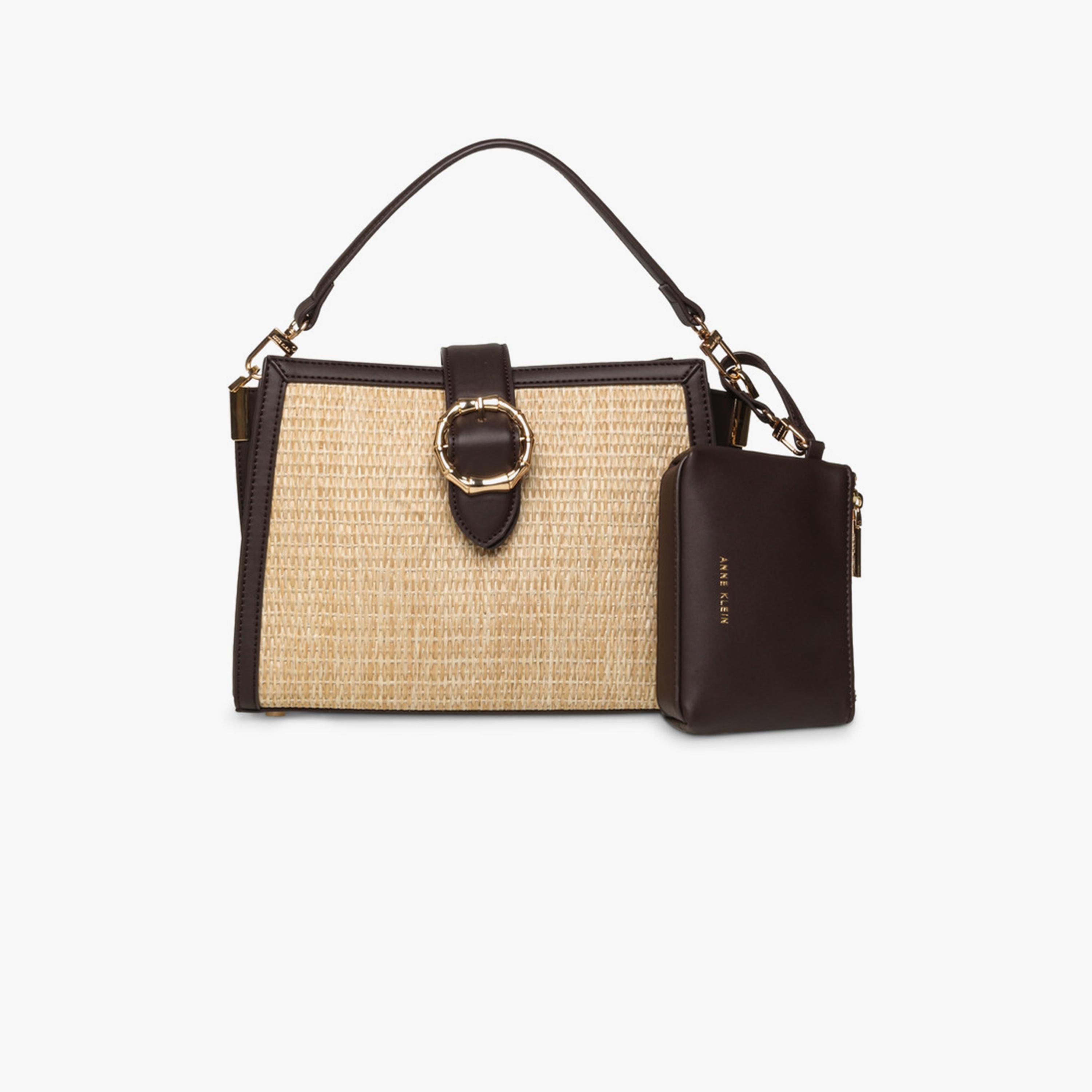 آن كلين - شنطة يد علوية ذات ملمس مميز مع إغلاق مغناطيسي وحزام قابل للإزالة-women-bagsandwallets-handbags-image-1