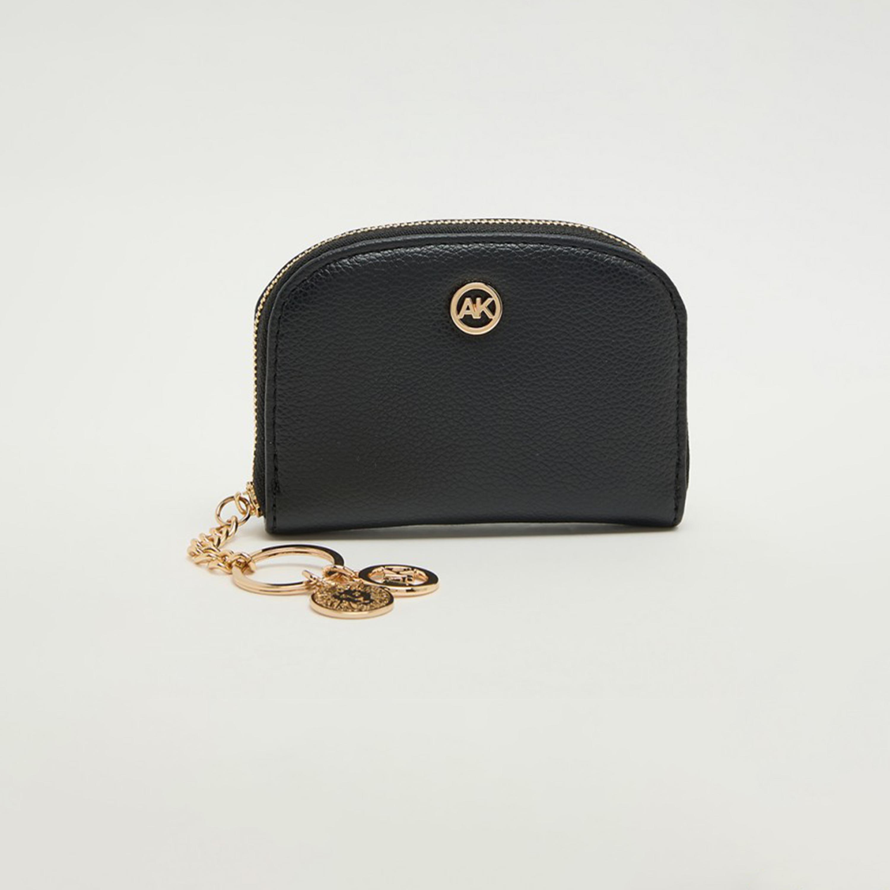 Anne Klein Textured Cardholder with Zipper-women-bagsandwallets-wallets-image-1
