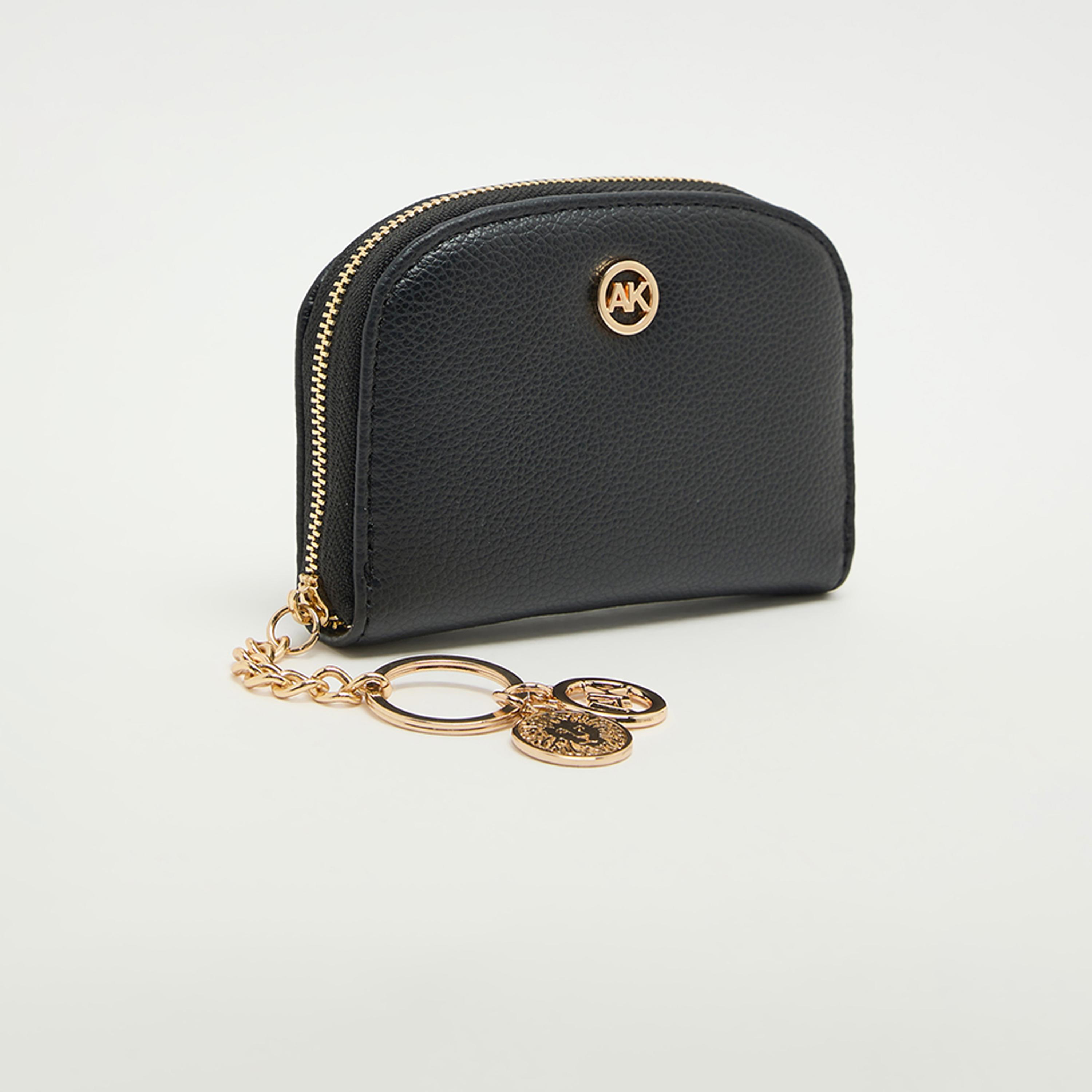 Anne Klein Textured Cardholder with Zipper-women-bagsandwallets-wallets-image-2