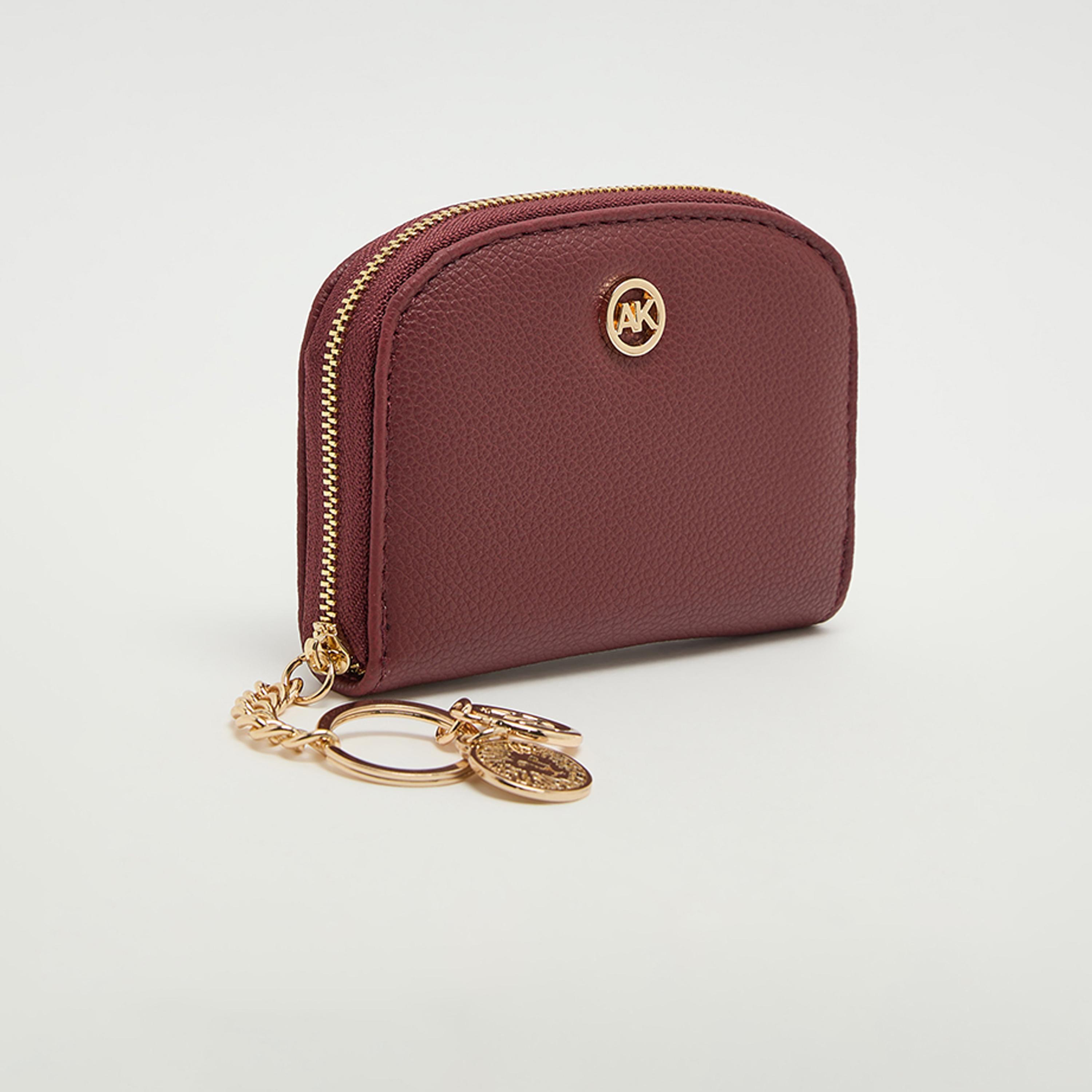 Anne Klein Textured Cardholder with Zipper-women-bagsandwallets-wallets-image-2