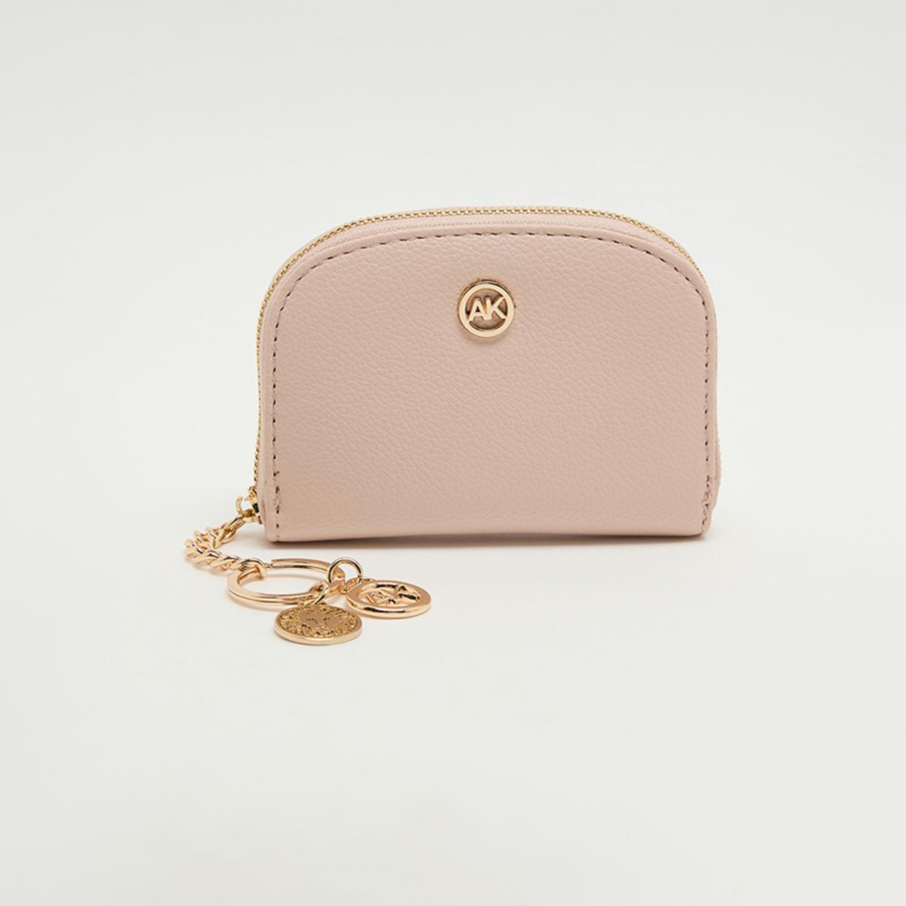 Anne Klein Textured Cardholder with Zipper-women-bagsandwallets-wallets-image-1