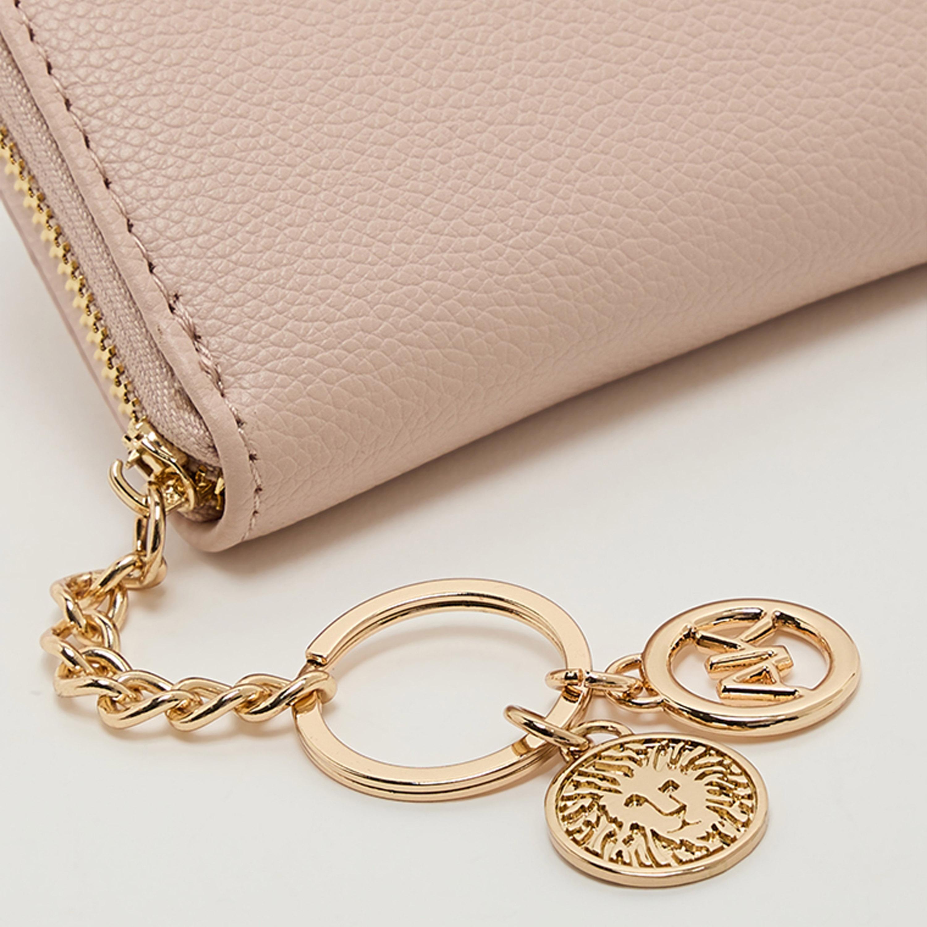 Anne Klein Textured Cardholder with Zipper-women-bagsandwallets-wallets-image-4