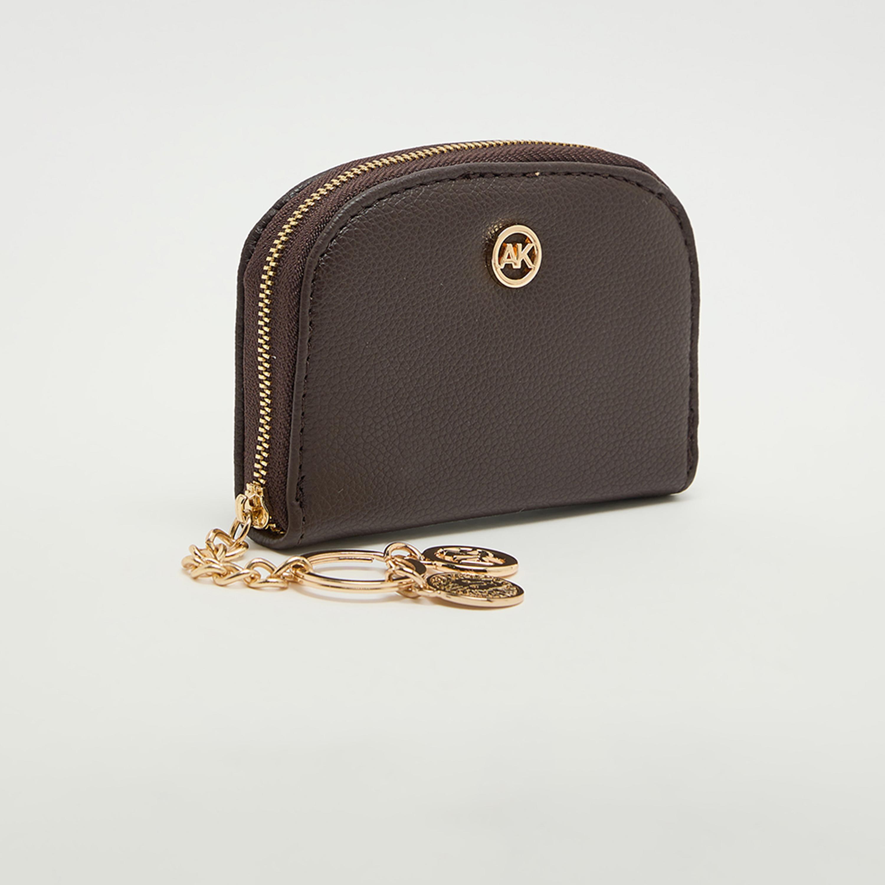 Anne Klein Textured Cardholder with Zipper-women-bagsandwallets-wallets-image-2