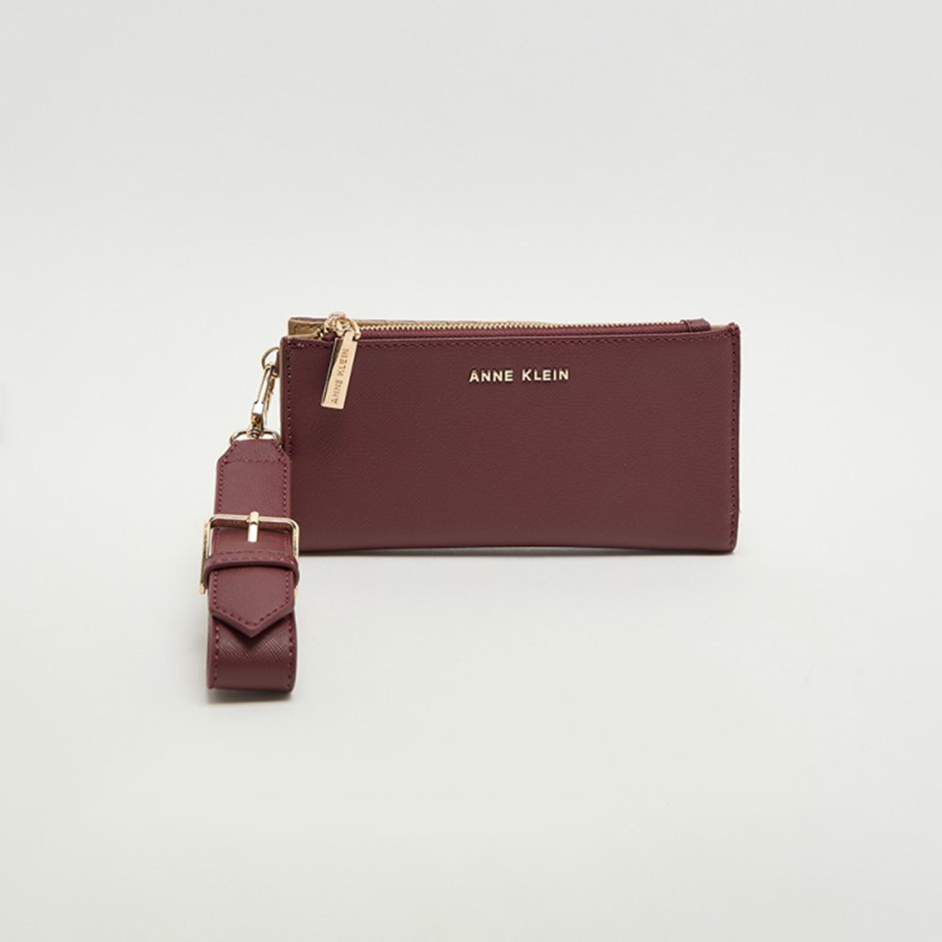 Anne Klein Textured Wallet with Zipper-women-bagsandwallets-wallets-image-1