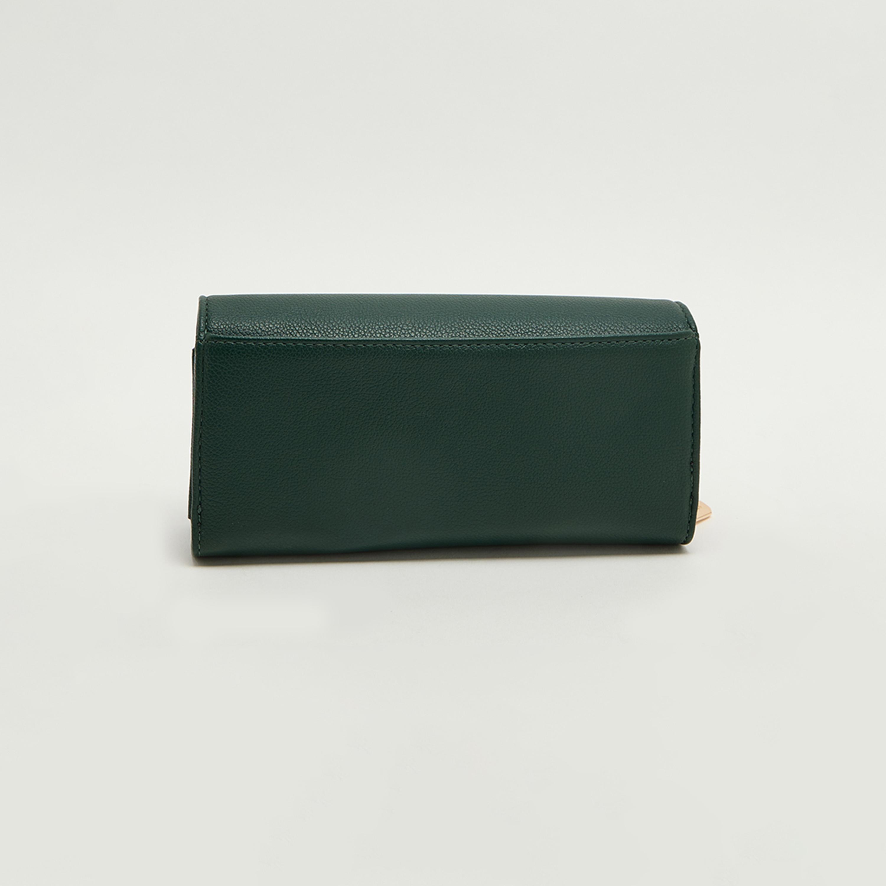 Anne Klein Textured Wallet with Twist Lock-women-bagsandwallets-wallets-image-3