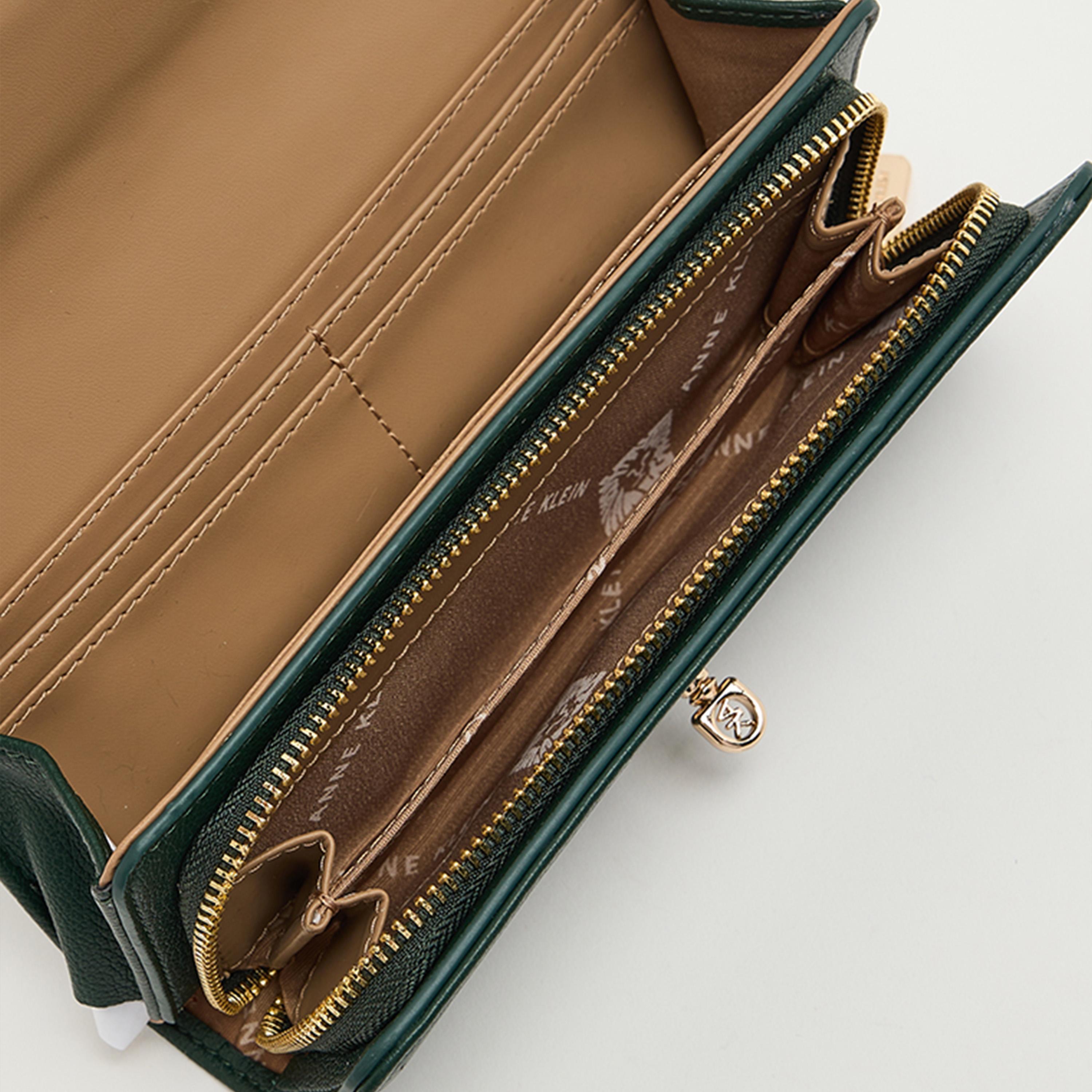 Anne Klein Textured Wallet with Twist Lock-women-bagsandwallets-wallets-image-6