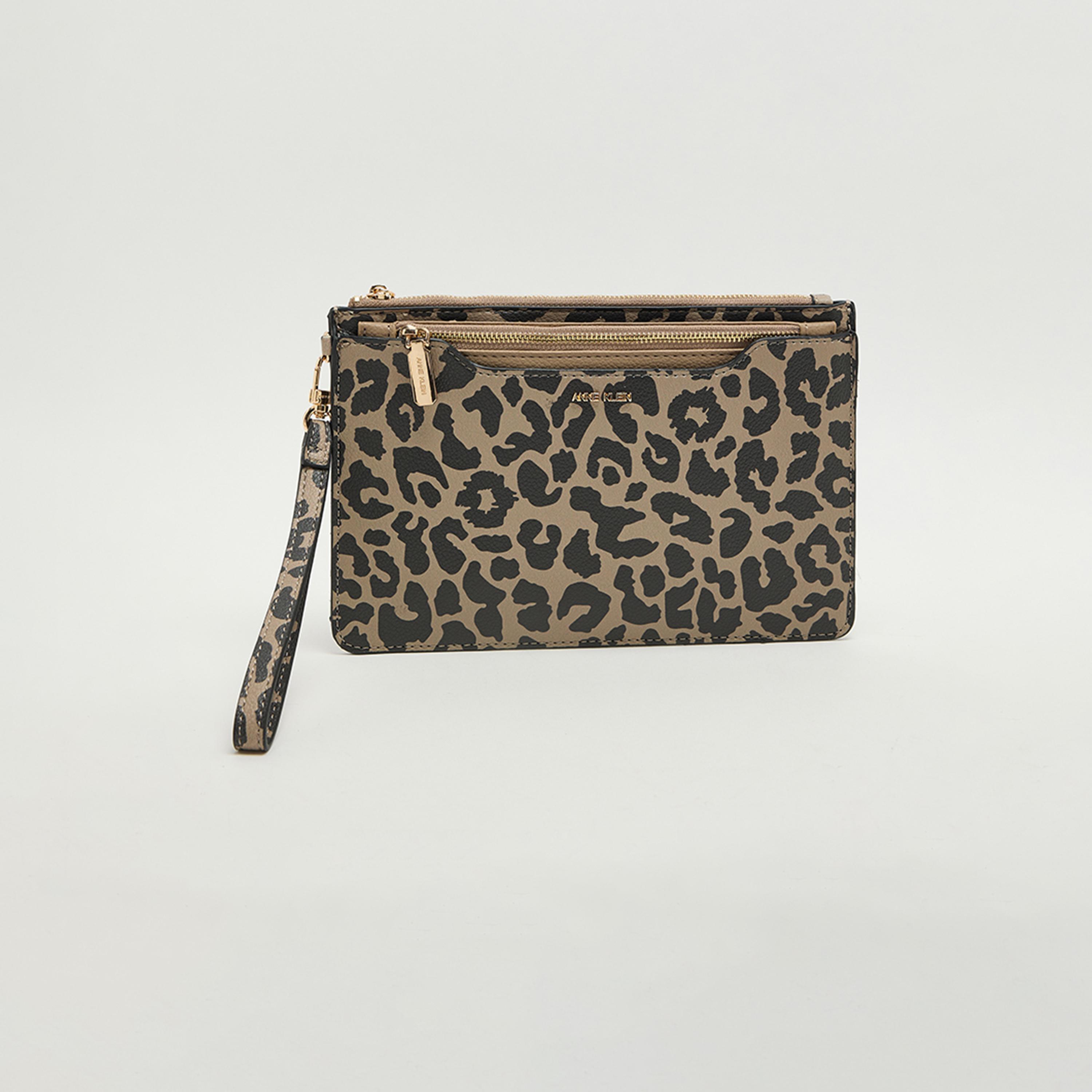 آن كلين - محفظة بنقشة جلد الحيوانات بسحاب-women-bagsandwallets-wallets-image-2
