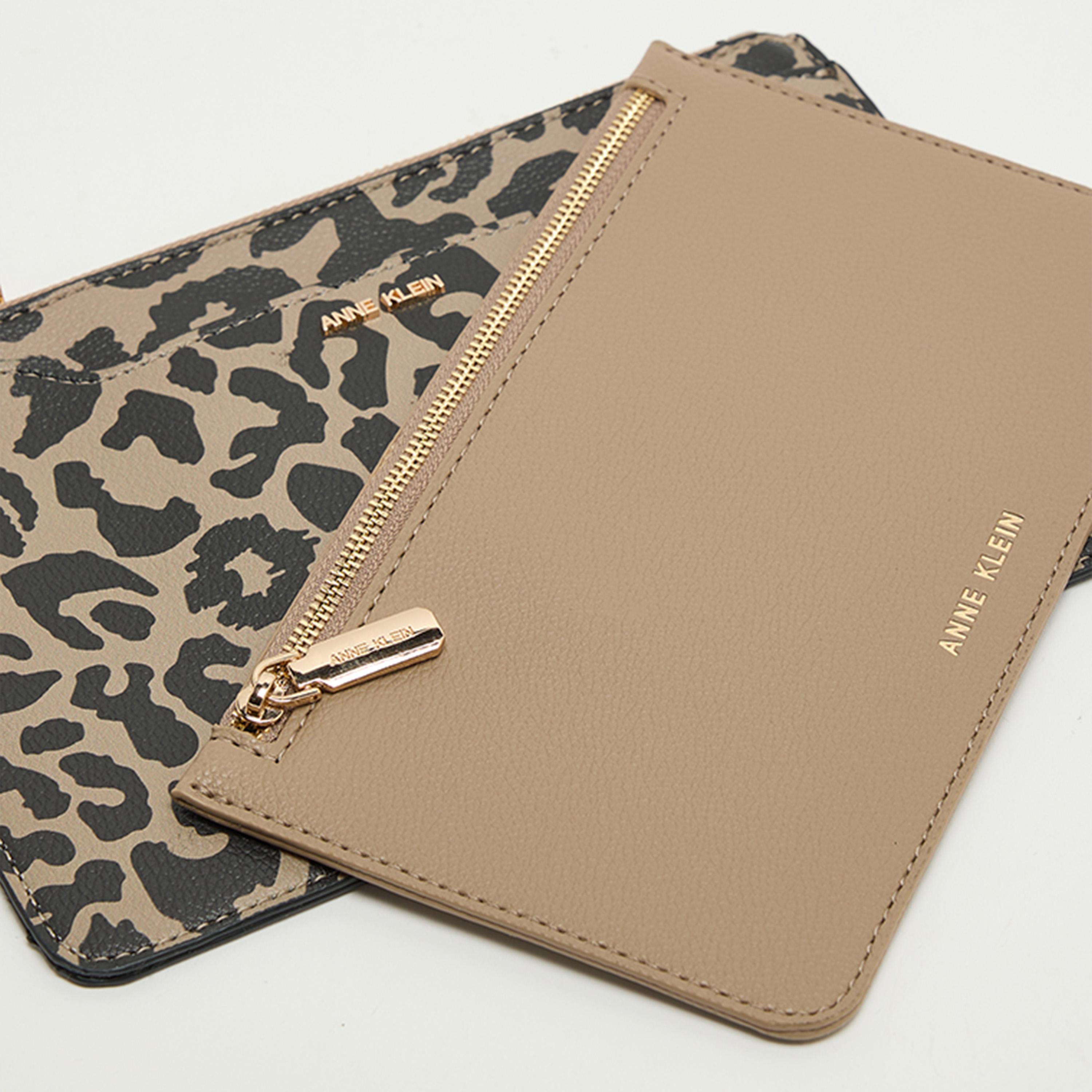 آن كلين - محفظة بنقشة جلد الحيوانات بسحاب-women-bagsandwallets-wallets-image-5