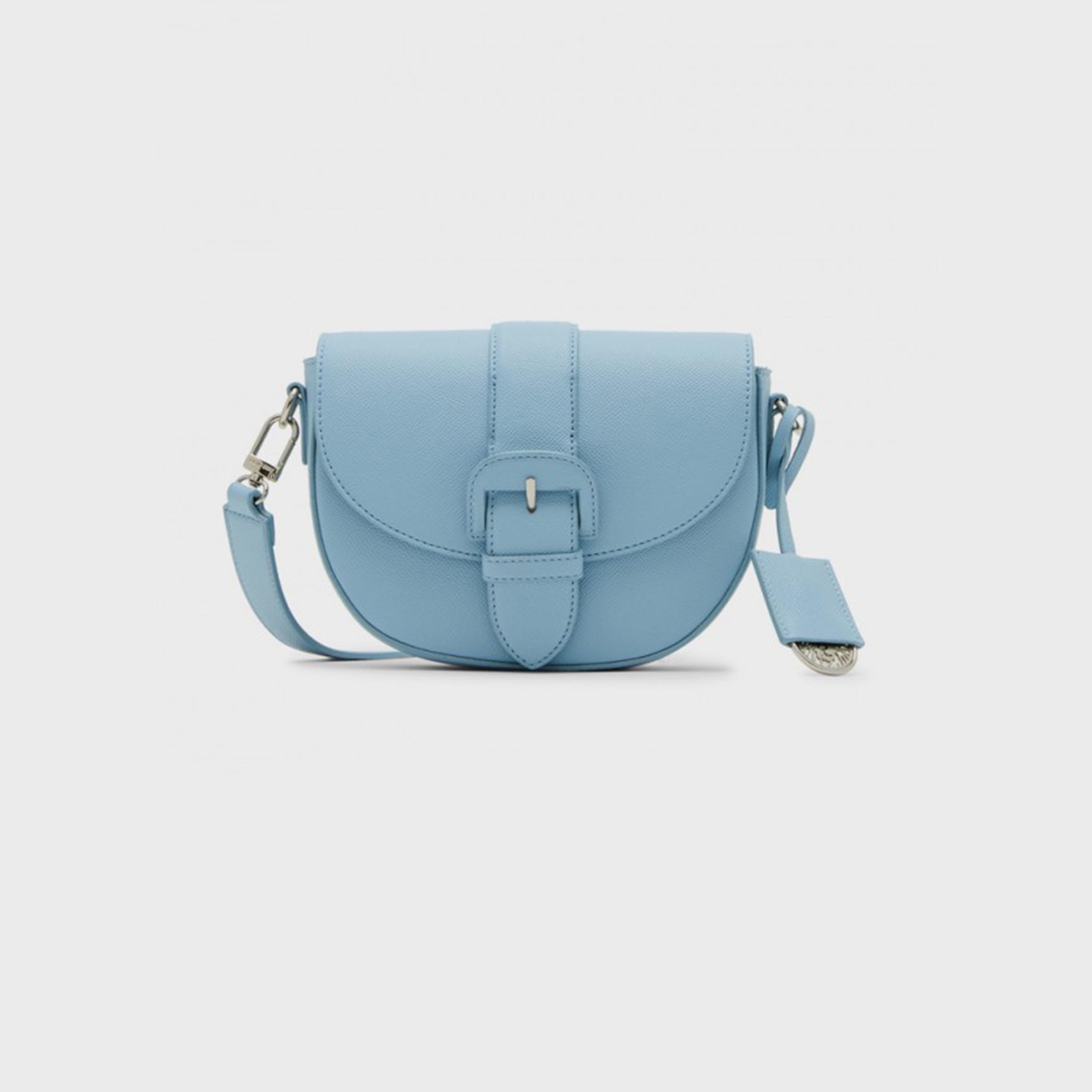 Anne Klein Textured Crossbody Bag with Flap and Detachable Strap-women-bagsandwallets-handbags-image-1