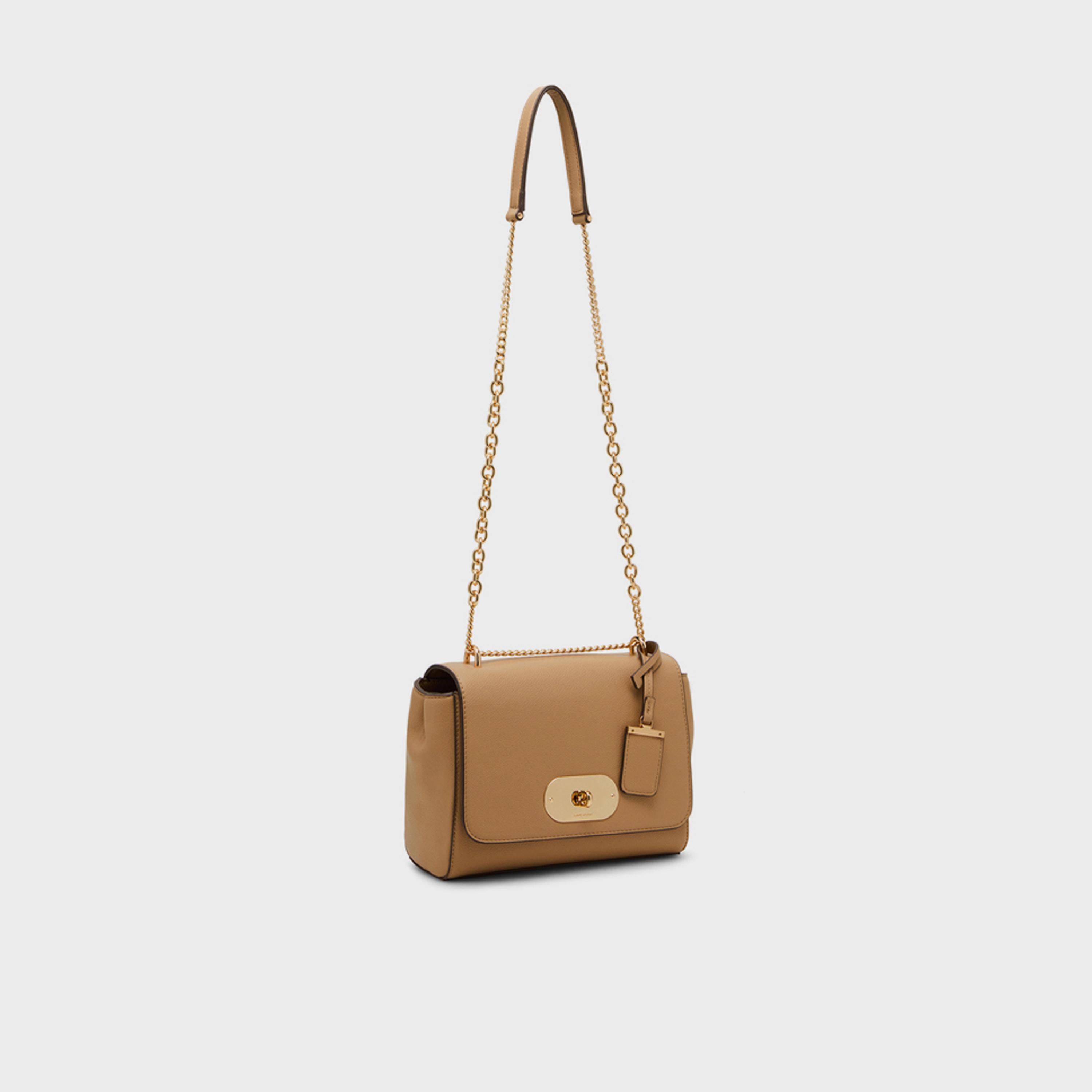 Anne Klein Textured Shoulder Bag with Twist Lock and Adjustable Strap-women-bagsandwallets-handbags-image-2