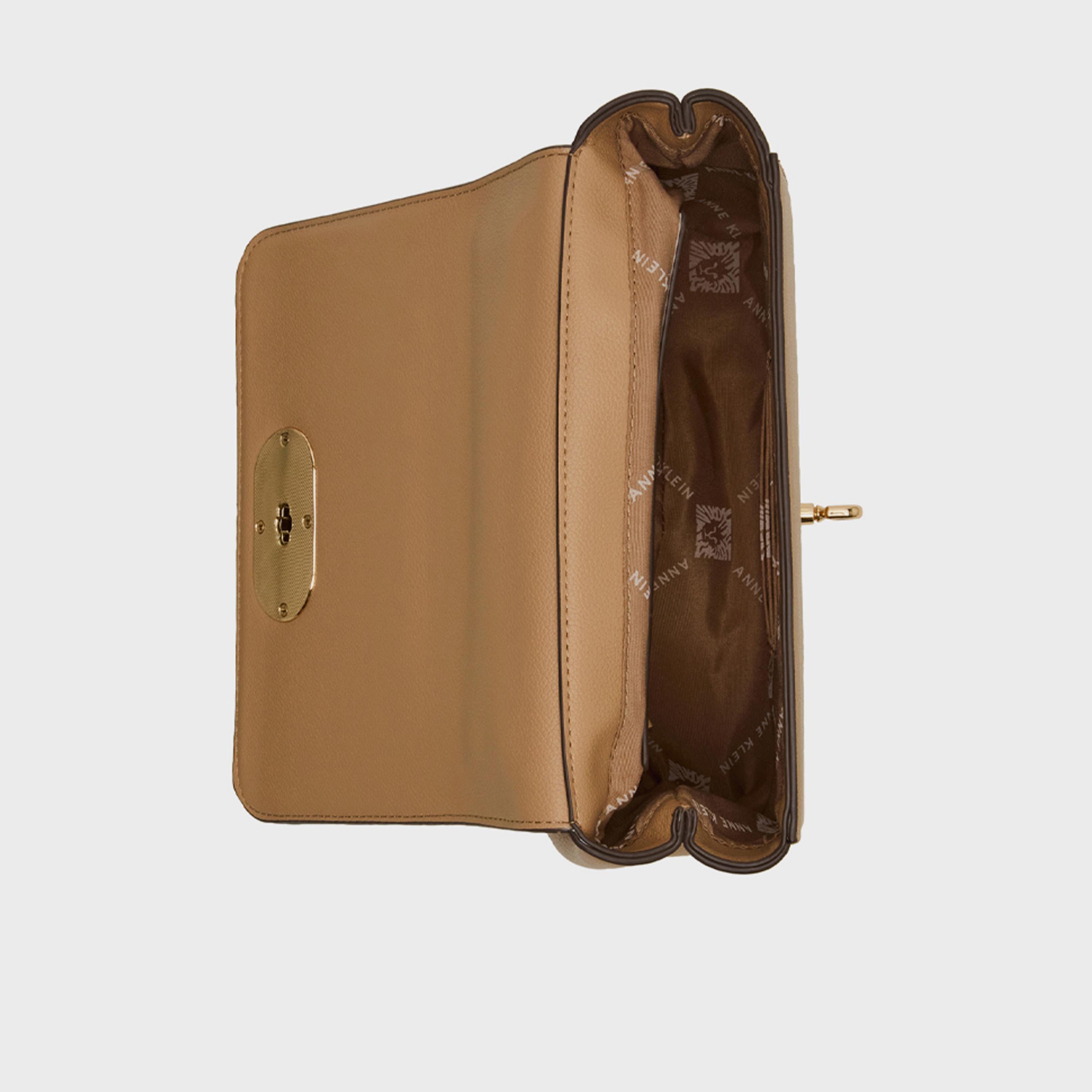آن كلين - شنطة كتف مزخرفة بقفل دوار وحزام قابل للتعديل-women-bagsandwallets-handbags-image-5