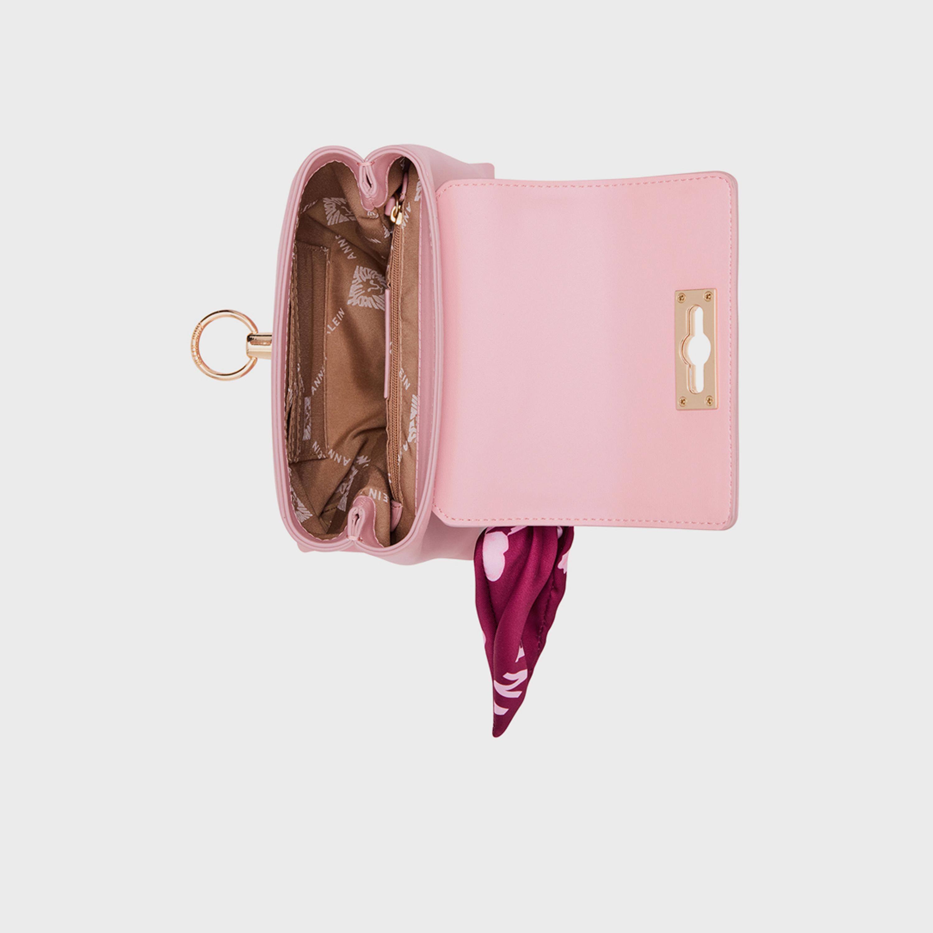 آن كلين - شنطة يد علوية ذات ملمس مميز بقفل دوار وحزام قابل للإزالة-women-bagsandwallets-handbags-image-5