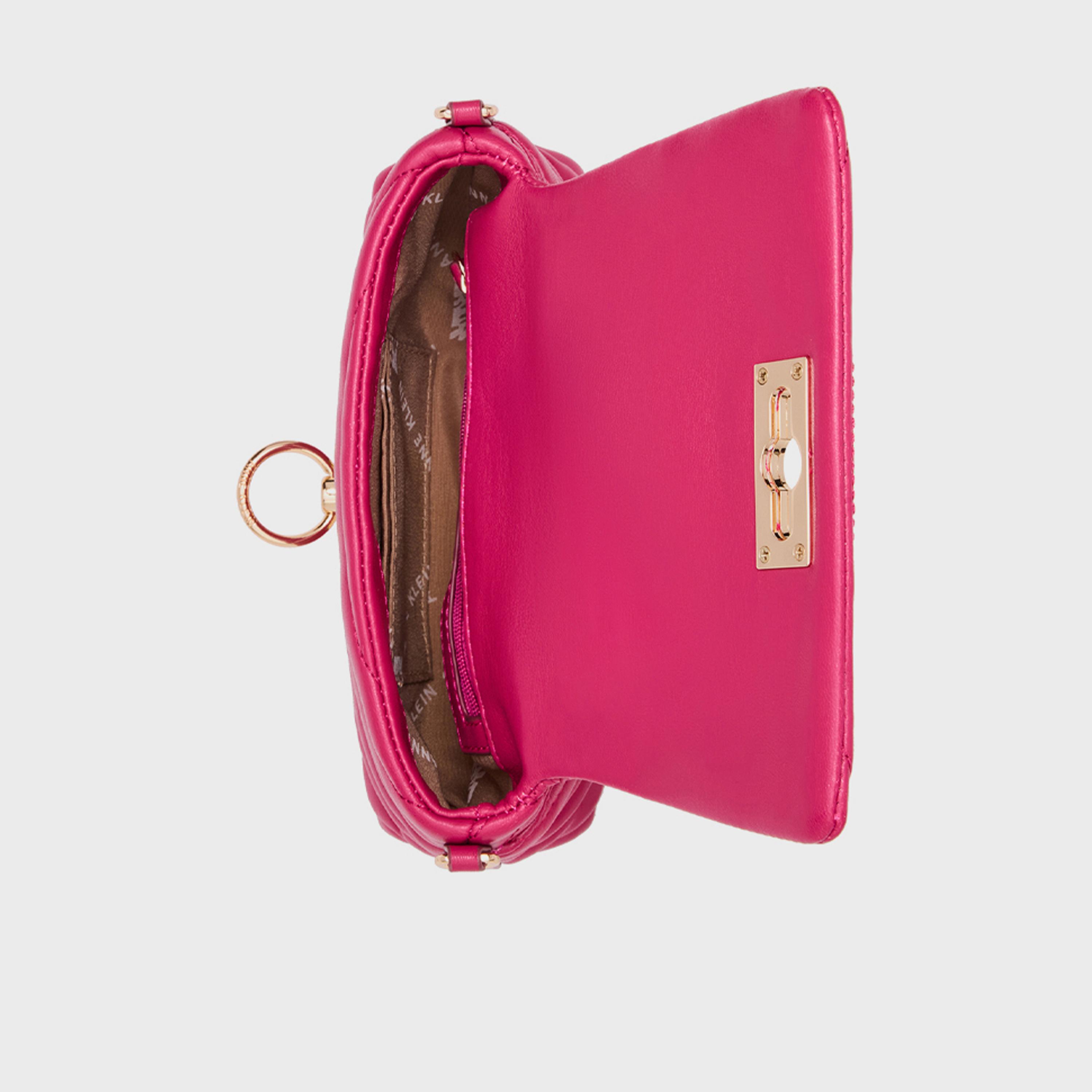 Anne Klein Quilted Crossbody Bag with Flap and Detachable Strap-women-bagsandwallets-handbags-image-5
