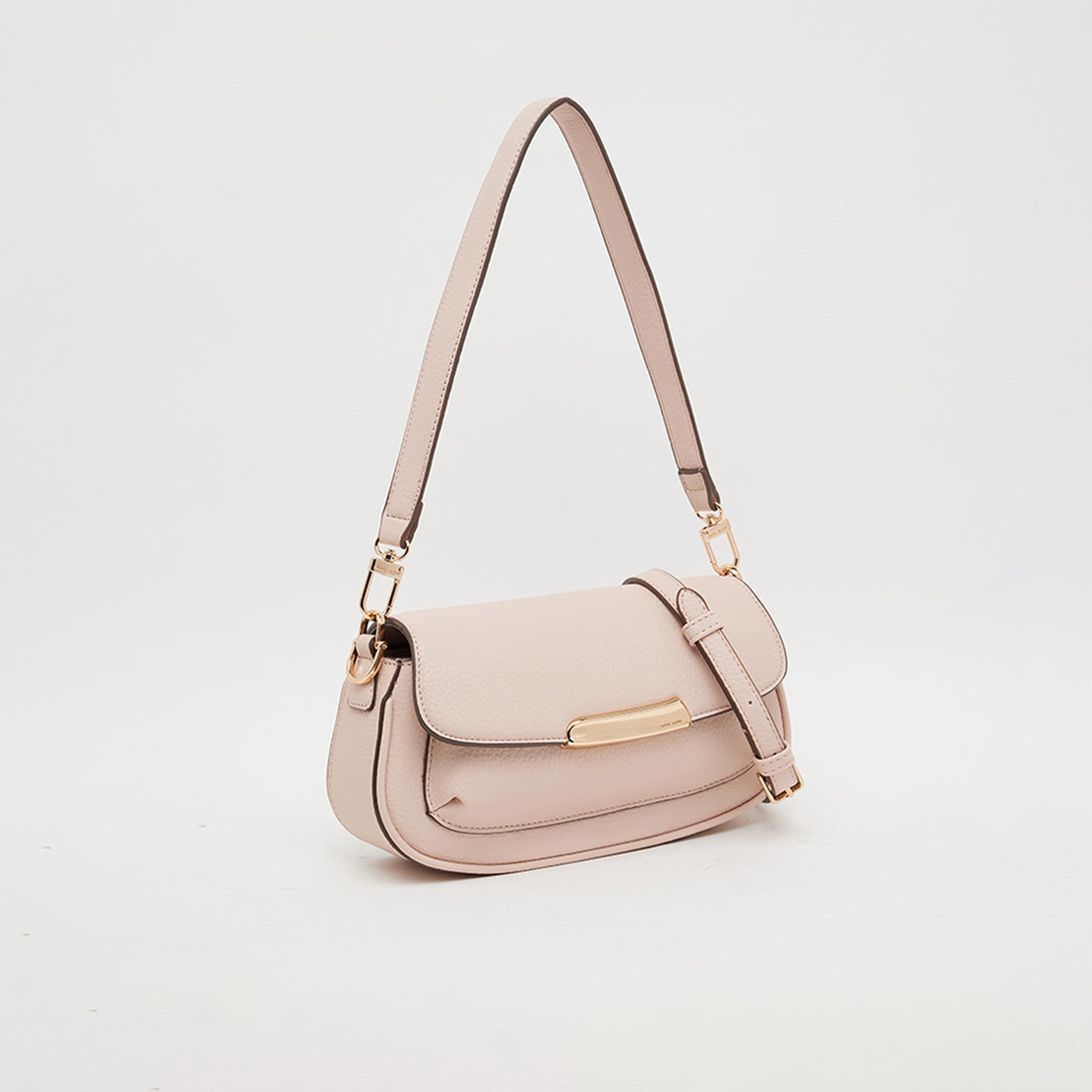 آن كلين - شنطة كتف بمقبض علوي مزخرف وغطاء-women-bagsandwallets-handbags-image-2