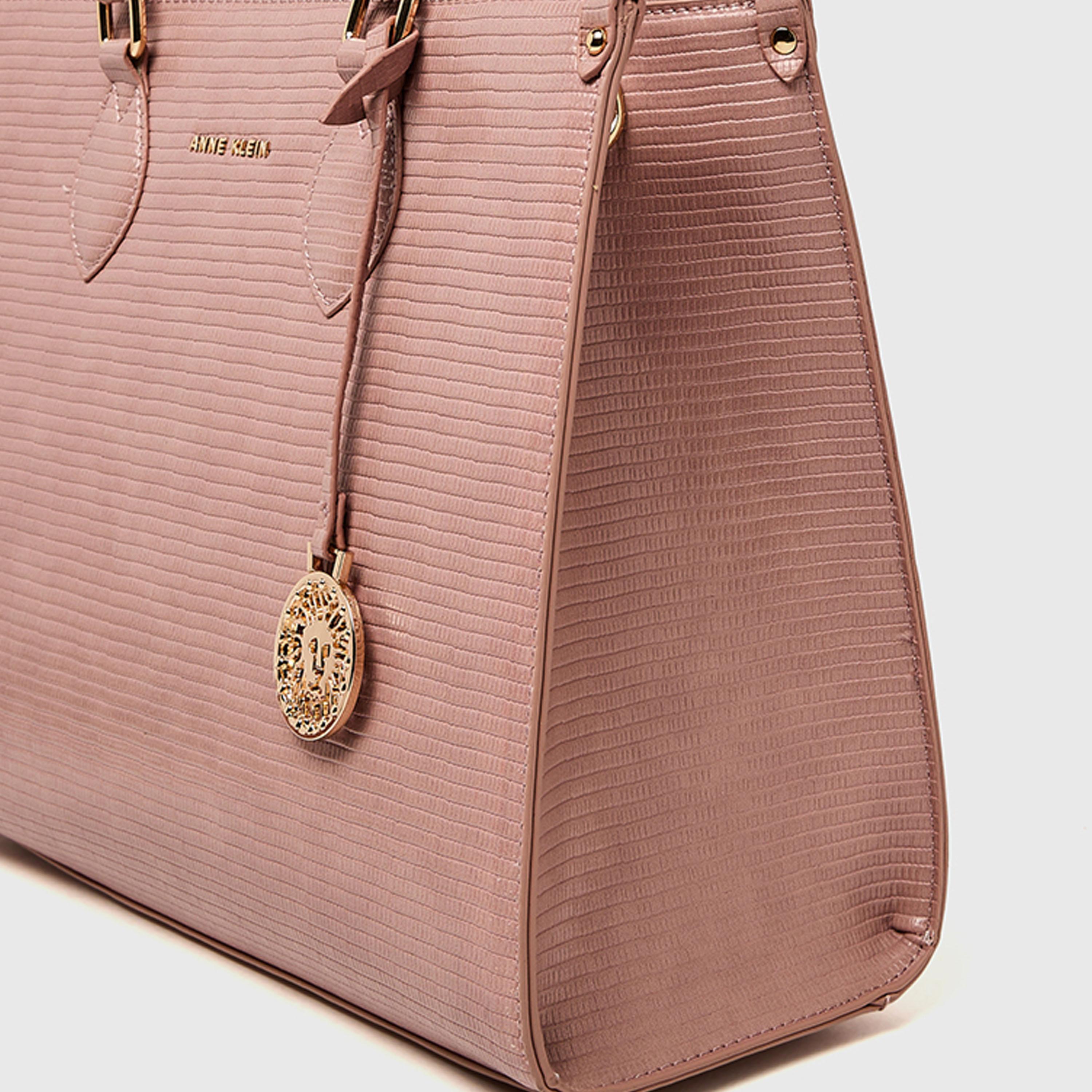 آن كلين - شنطة يد بمقبض علوي مزخرف وسحاب | 30 × 34 × 16 سم-women-bagsandwallets-handbags-image-6