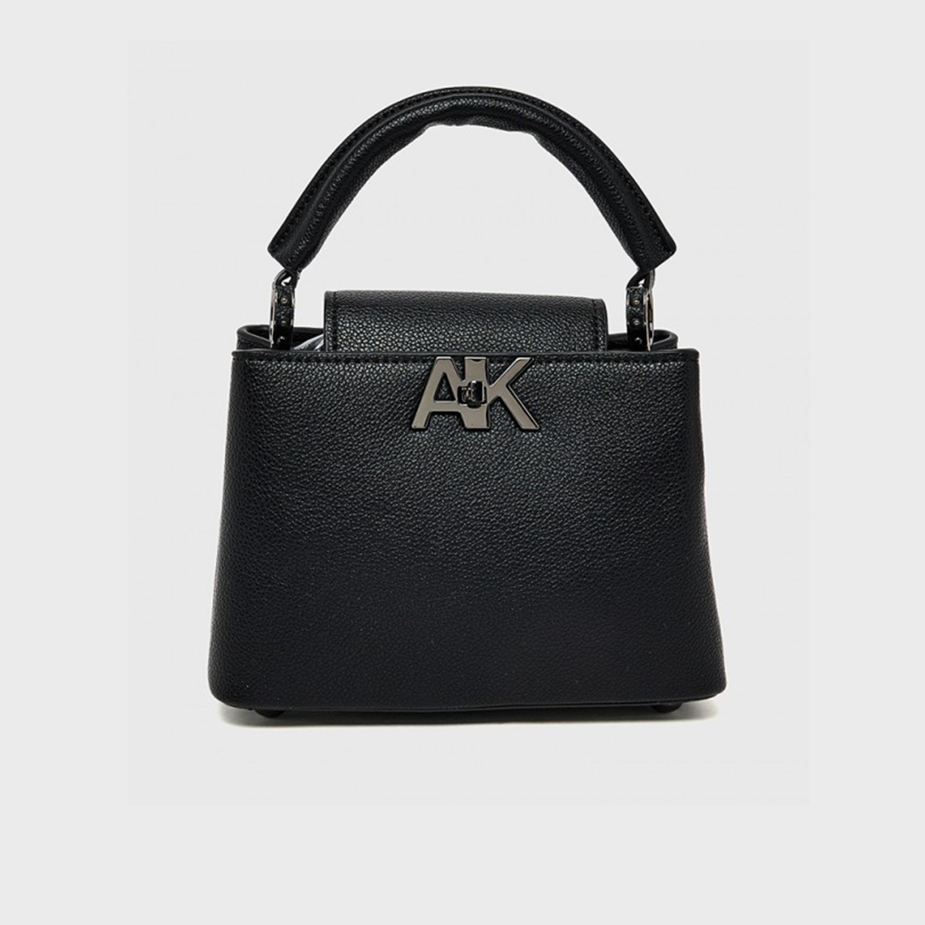 آن كلين - شنطة يد بمقبض علوي مزخرف وقفل دوار وحزام قابل للتعديل | 19.5 × 14 × 7.5 سم-women-bagsandwallets-handbags-image-1
