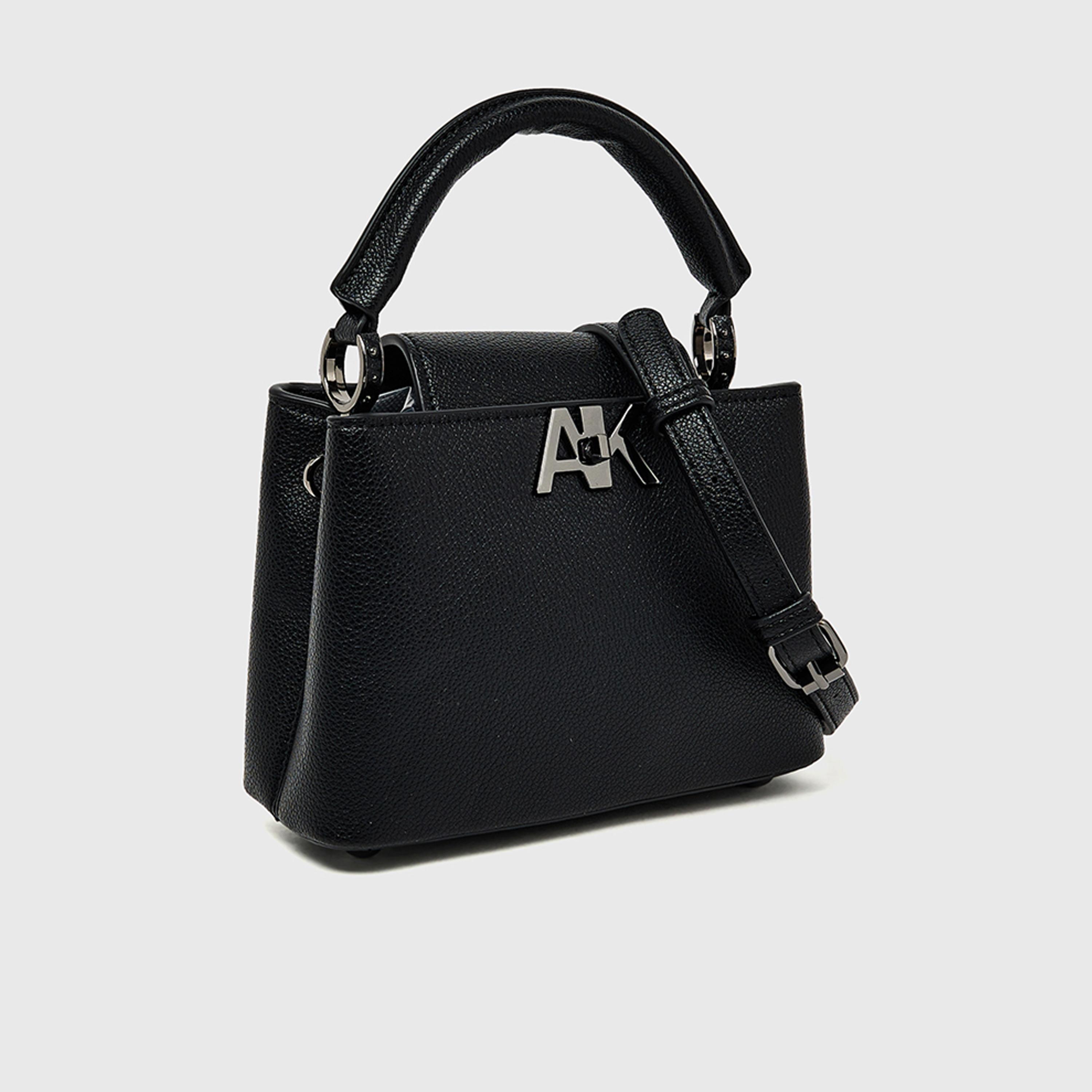 آن كلين - شنطة يد بمقبض علوي مزخرف وقفل دوار وحزام قابل للتعديل | 19.5 × 14 × 7.5 سم-women-bagsandwallets-handbags-image-3
