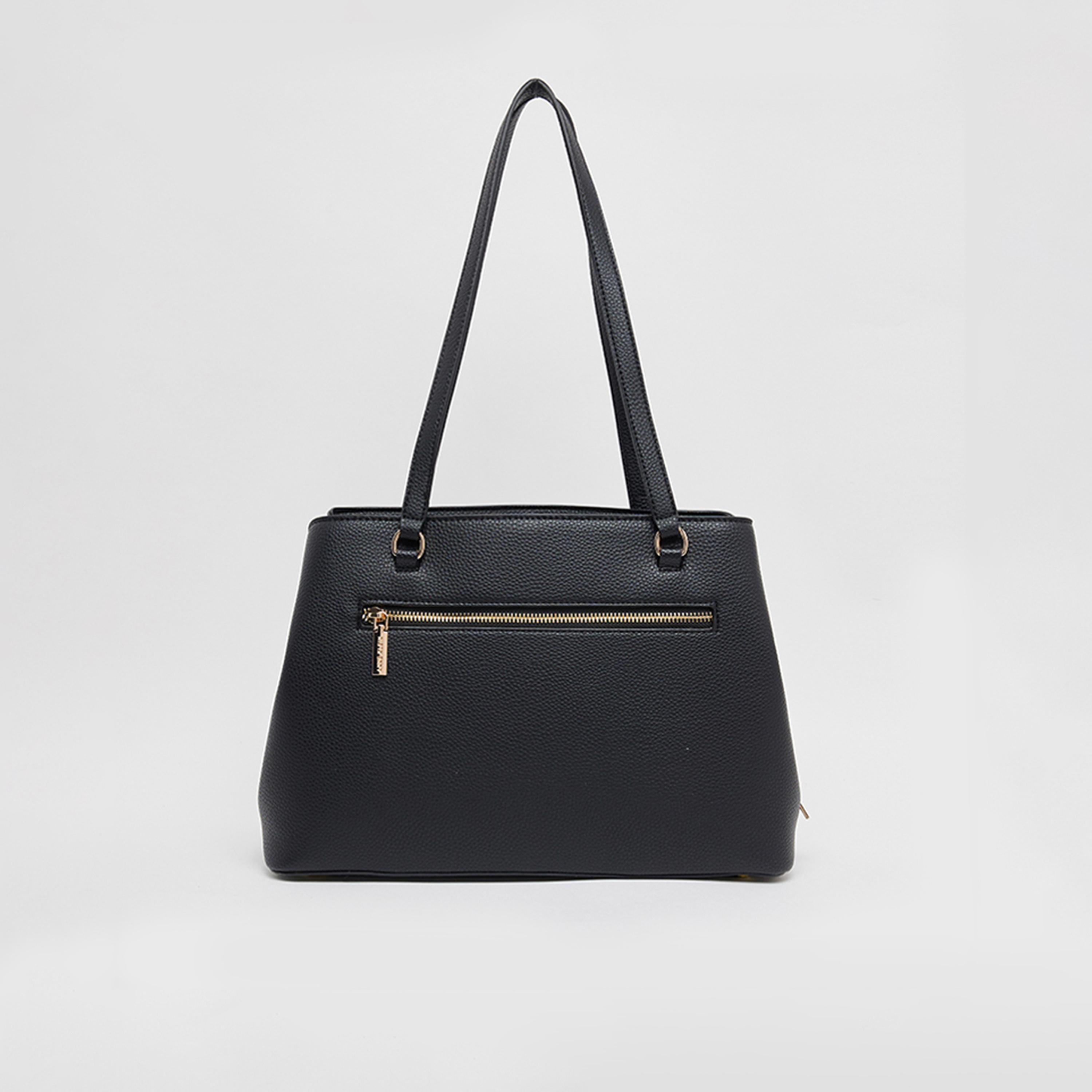 آن كلين - تفاصيل التصميم: شنطة كتف بمقبضين وإغلاق مغناطيسي-women-bagsandwallets-handbags-image-3