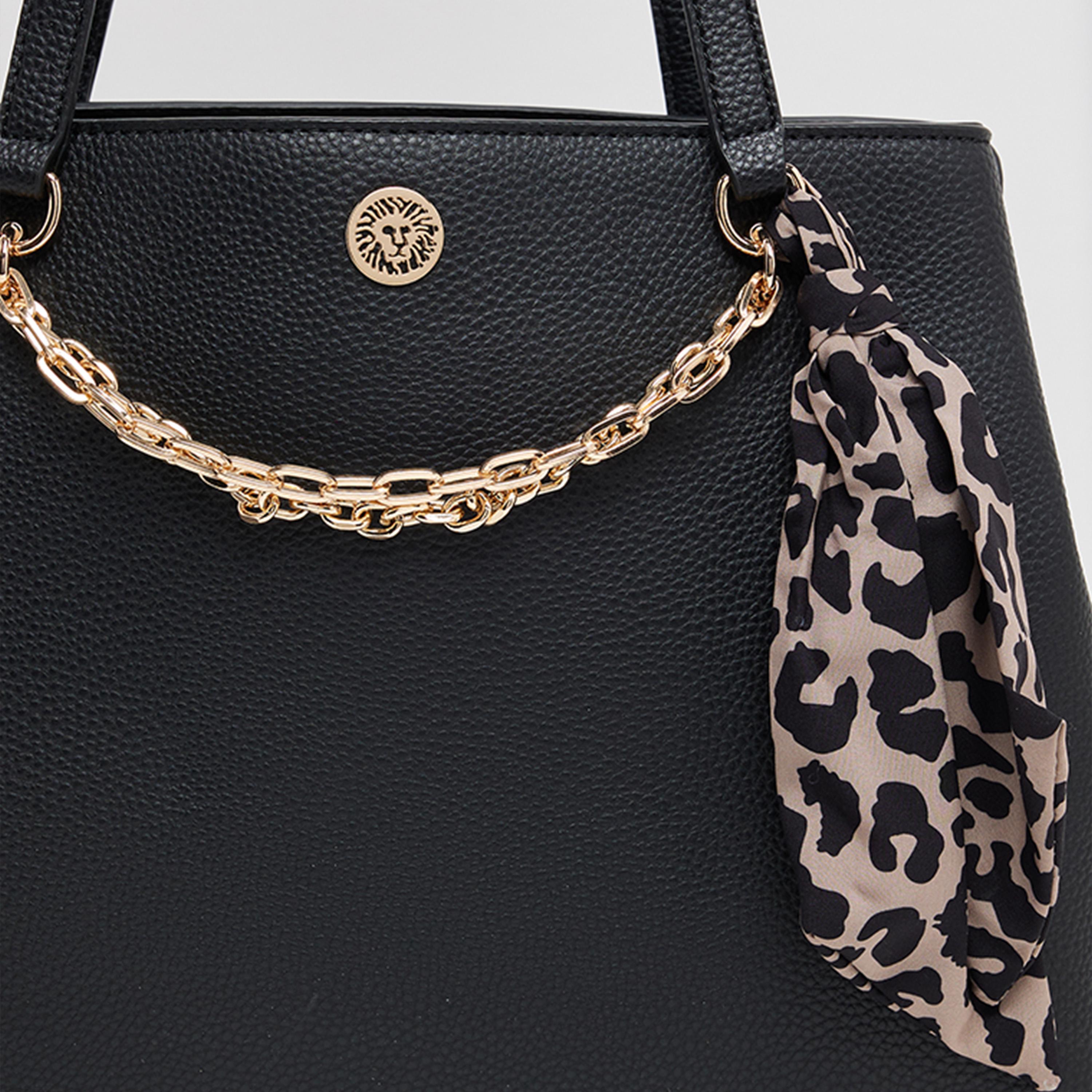 آن كلين - تفاصيل التصميم: شنطة كتف بمقبضين وإغلاق مغناطيسي-women-bagsandwallets-handbags-image-5