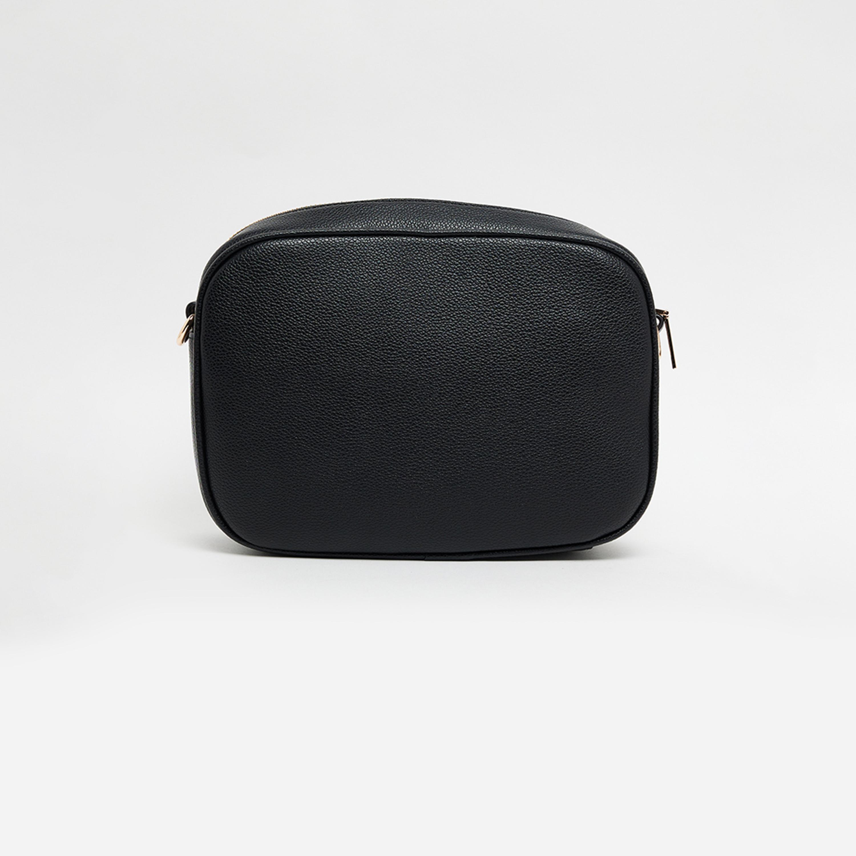 آن كلين - شنطة كتف بنقشة الأحرف الأولى مع سحاب وحزام قابل للتعديل-women-bagsandwallets-handbags-image-4