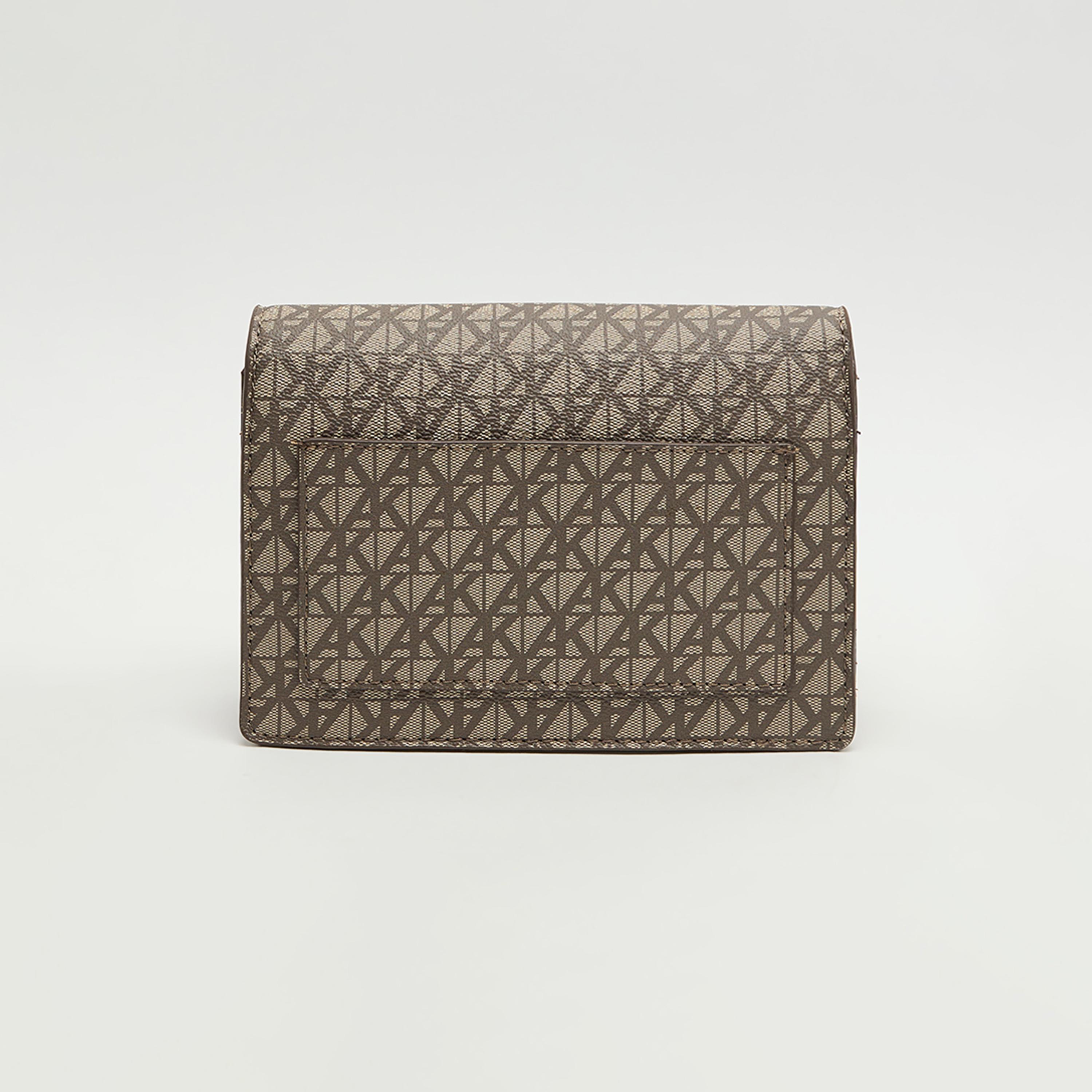 آن كلين - شنطة كروس بنقشة المونوغرام مع غطاء وحزام قابل للإزالة-women-bagsandwallets-handbags-image-3