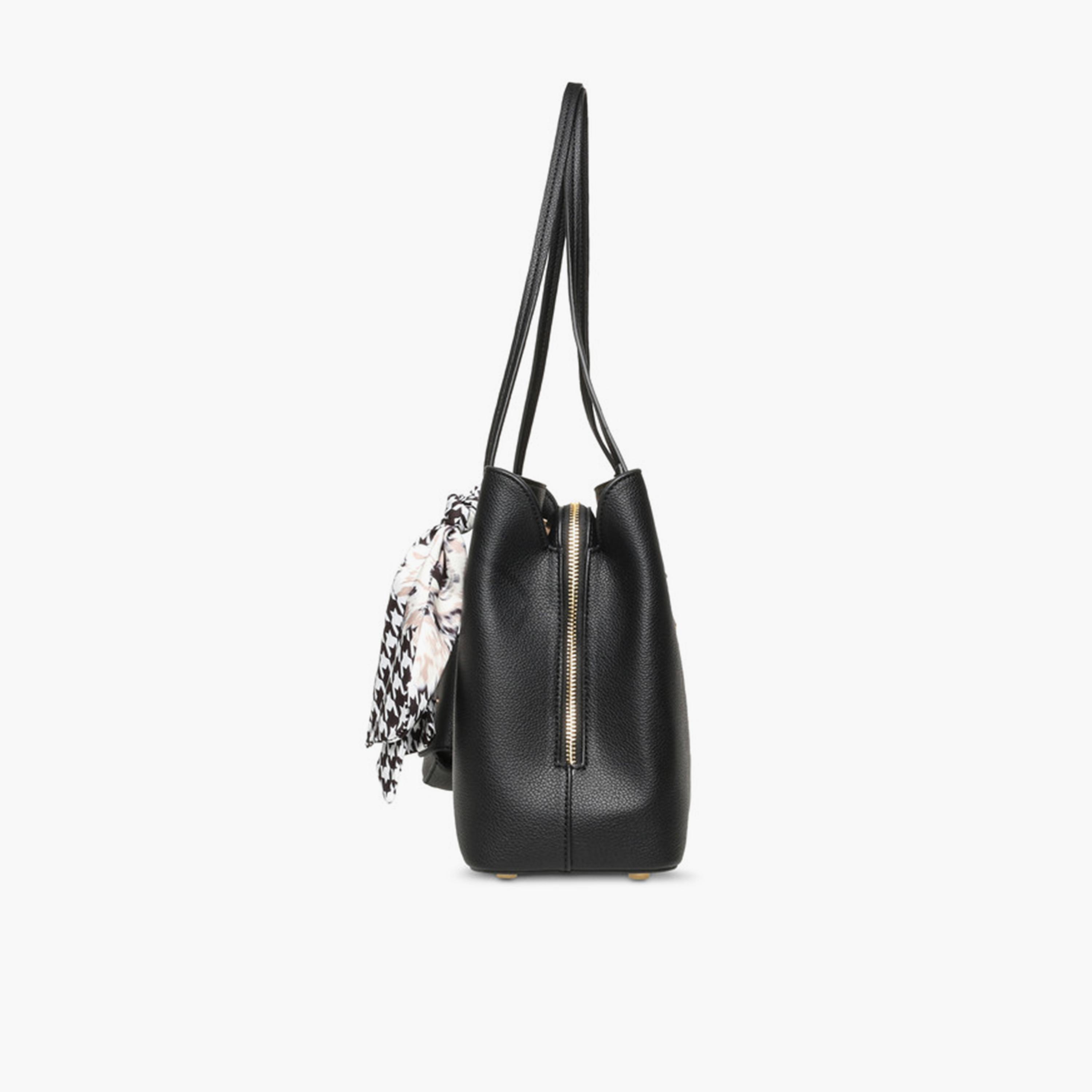 Anne Klein Design Detail Top-Handle Satchel Bag with Zipper-women-bagsandwallets-handbags-image-4