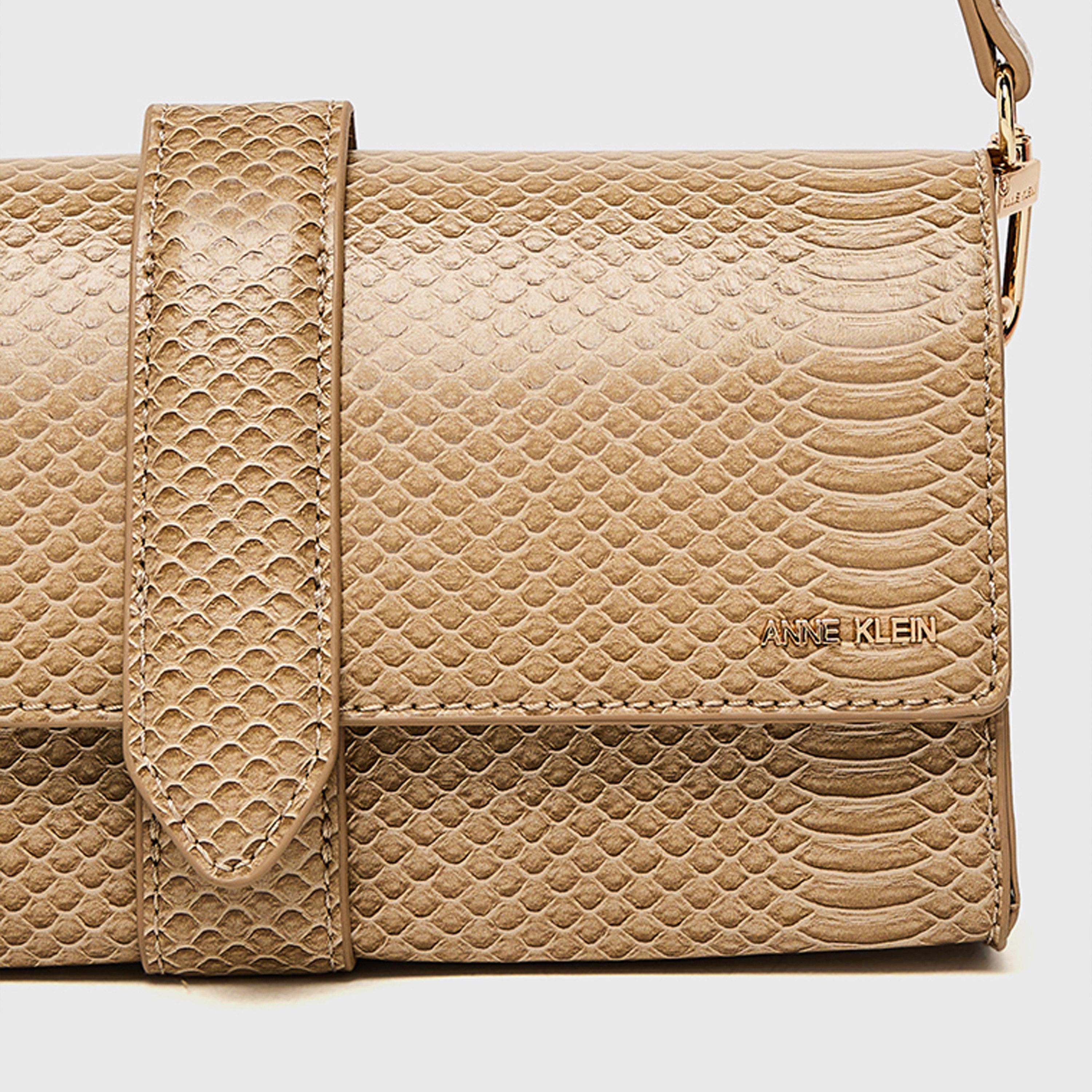 آن كلين - شنطة كتف بمقبض علوي مزخرف وغطاء | 30 × 34 × 16 سم-women-bagsandwallets-handbags-image-4