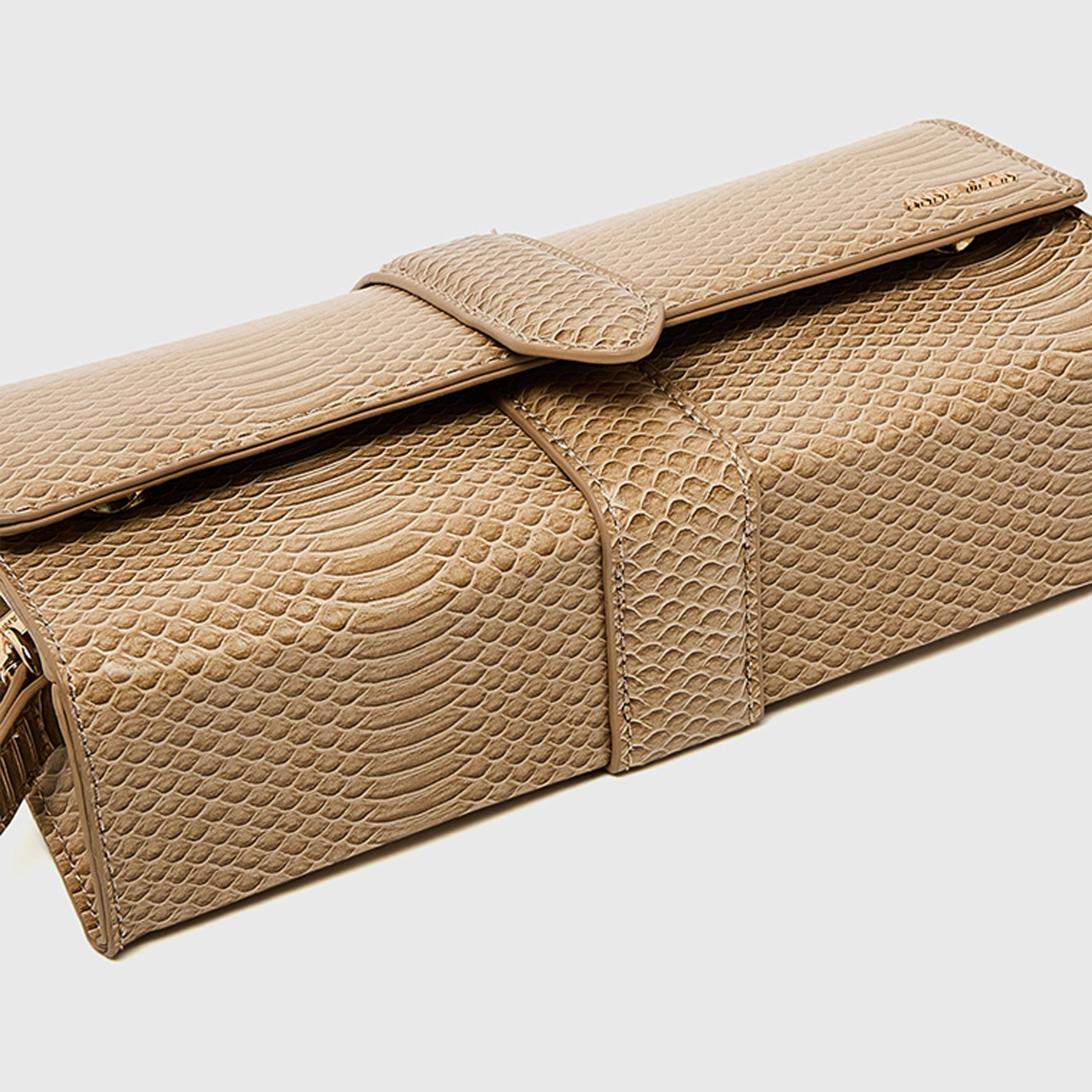آن كلين - شنطة كتف بمقبض علوي مزخرف وغطاء | 30 × 34 × 16 سم-women-bagsandwallets-handbags-image-6