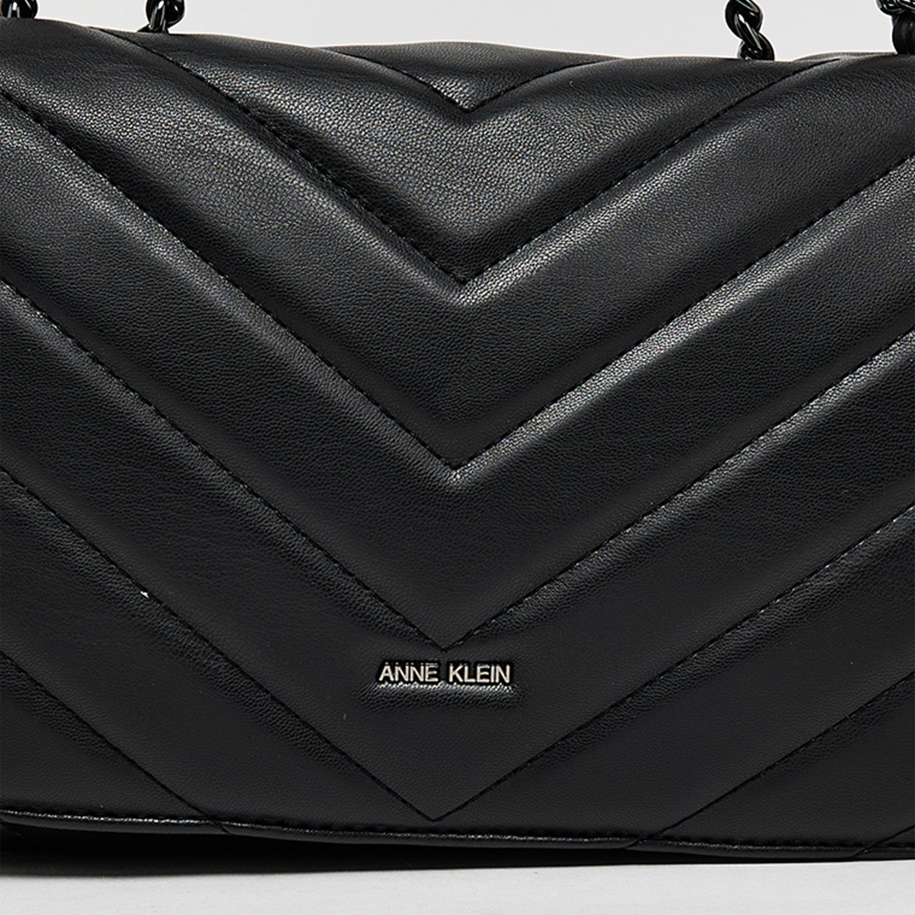 آن كلين - شنطة كروس مبطنة بغطاء وحزام سلسلة | 25 × 16 × 8 سم-women-bagsandwallets-handbags-image-5