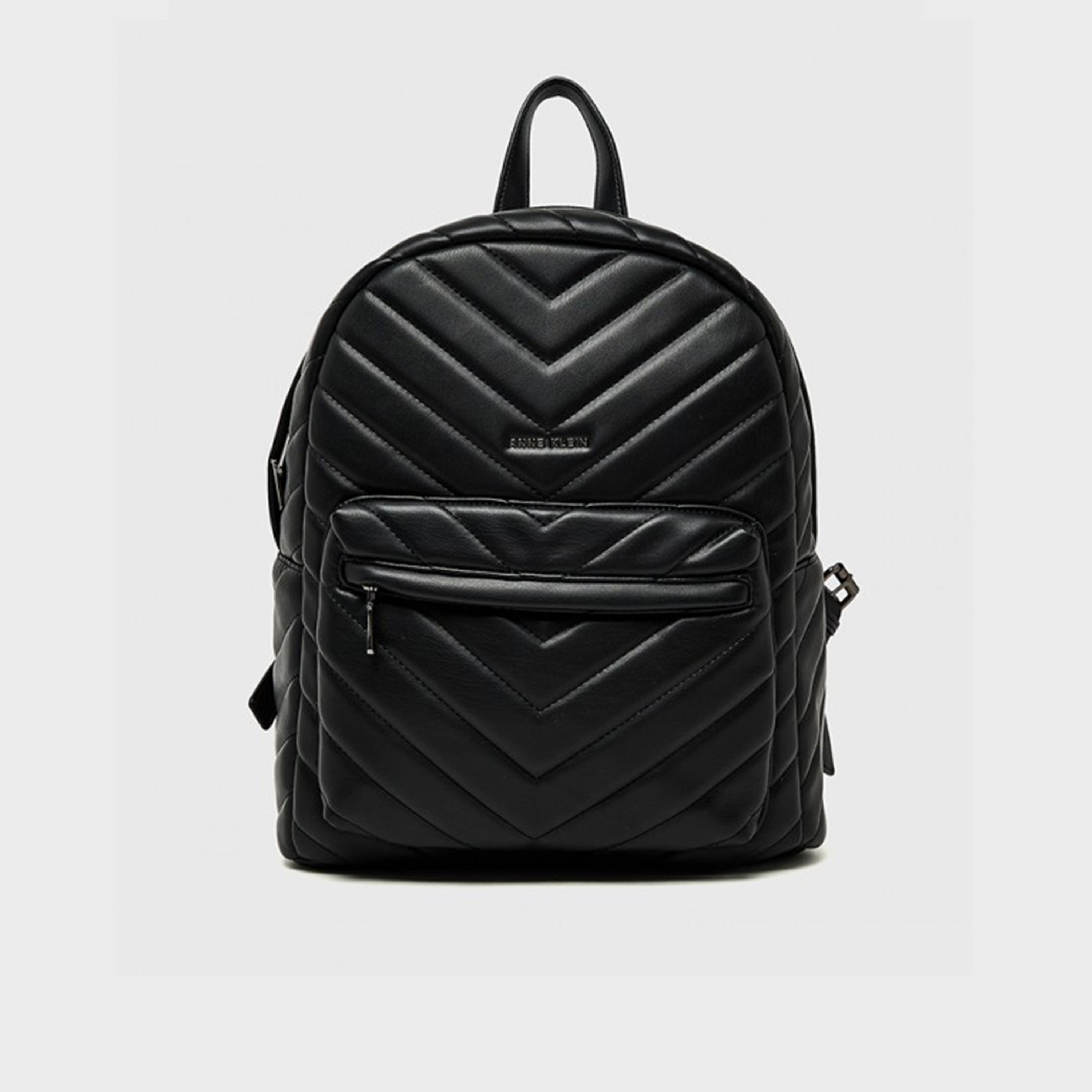 Anne Klein | 13.4 Inches Mini Backpack with Adjustable Strap, Polyurethane| ZZH25A037-BLK-women-bagsandwallets-backpacks-image-1