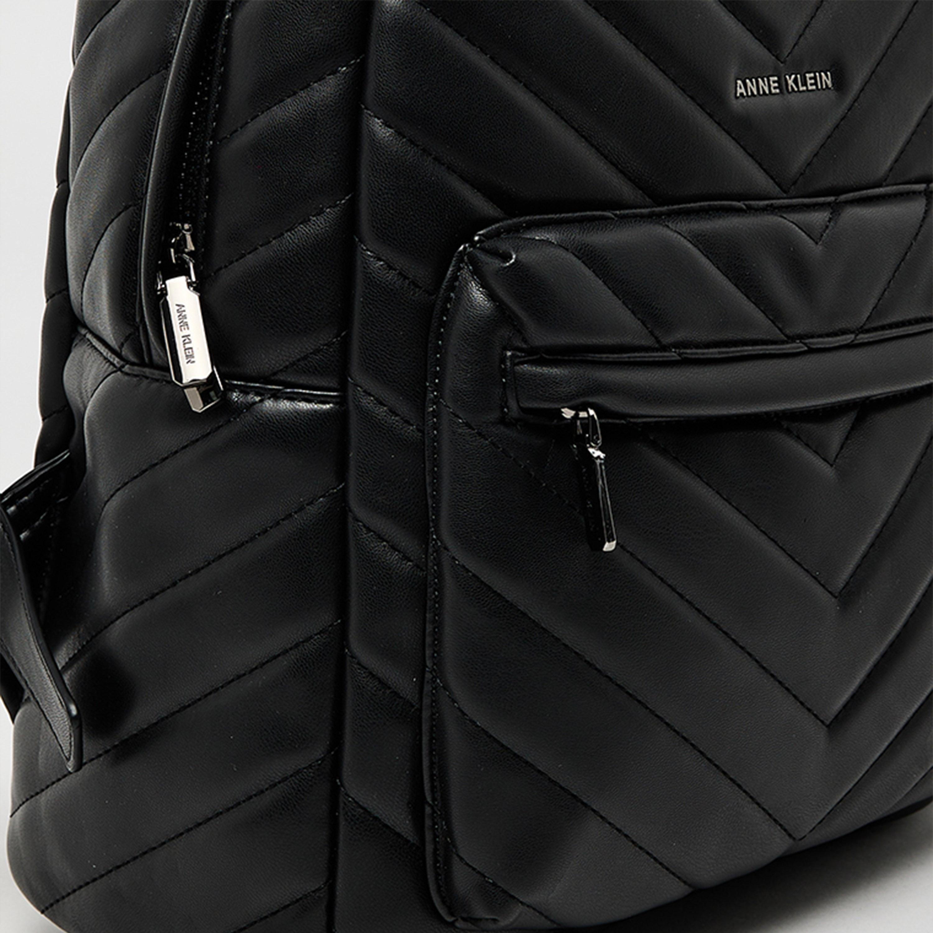 Anne Klein | 13.4 Inches Mini Backpack with Adjustable Strap, Polyurethane| ZZH25A037-BLK-women-bagsandwallets-backpacks-image-5