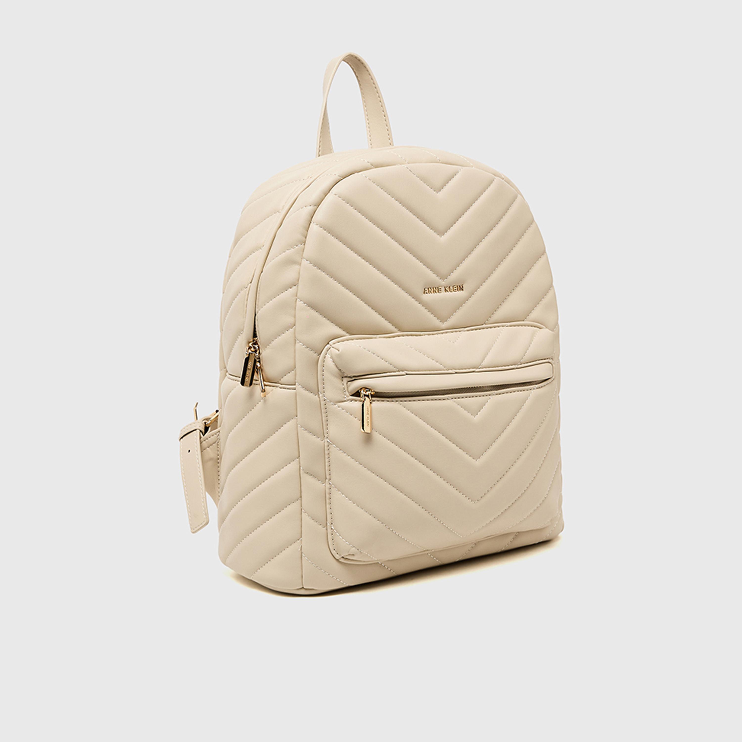 Anne Klein | 13.4 Inches Mini Backpackwith Adjustable Strap, Polyurethane| ZZH25A037-NUD-women-bagsandwallets-backpacks-image-3