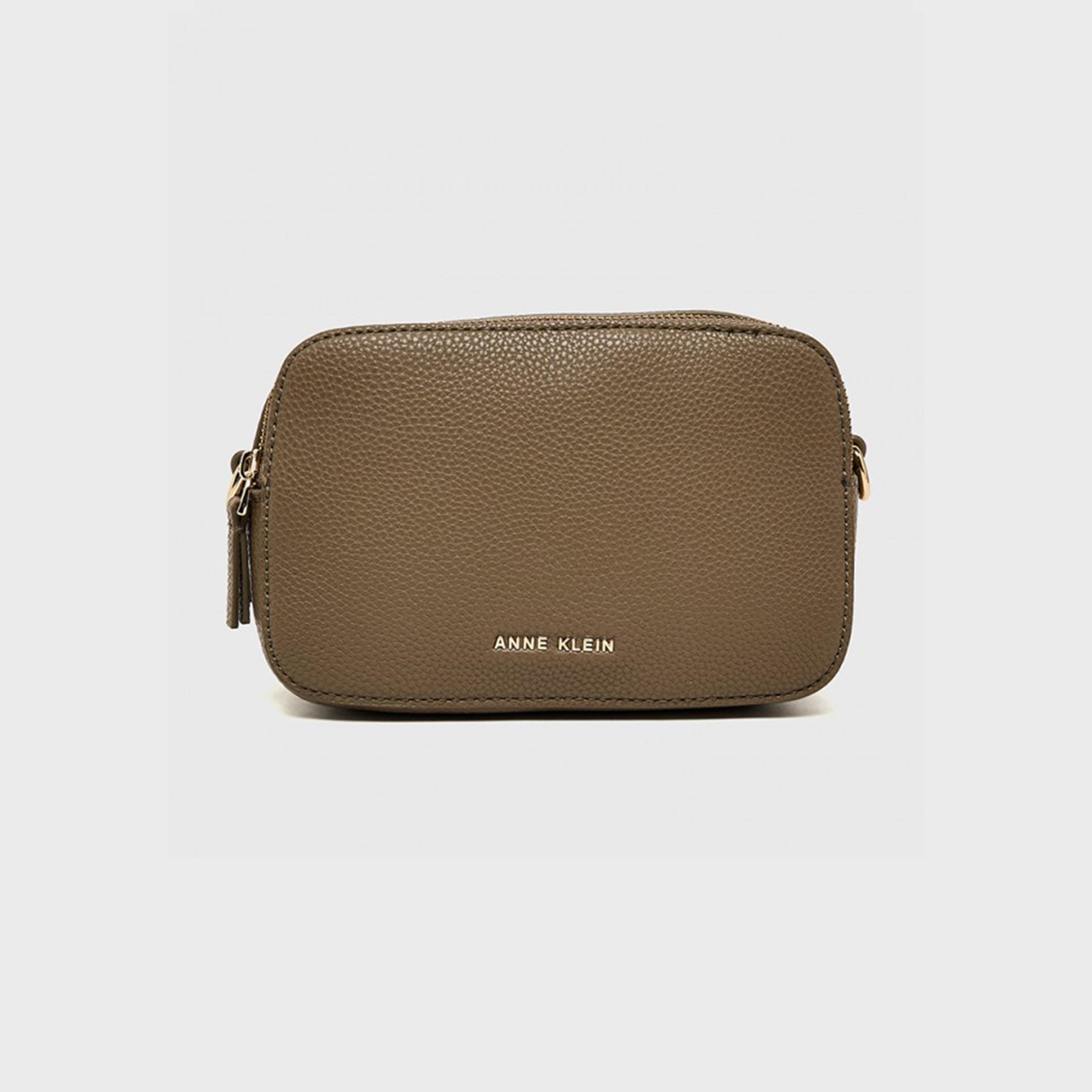 آن كلين - شنطة كروس مزخرفة بسحاب وحزام قابل للإزالة | 20 × 13 × 7.5 سم-women-bagsandwallets-handbags-image-1