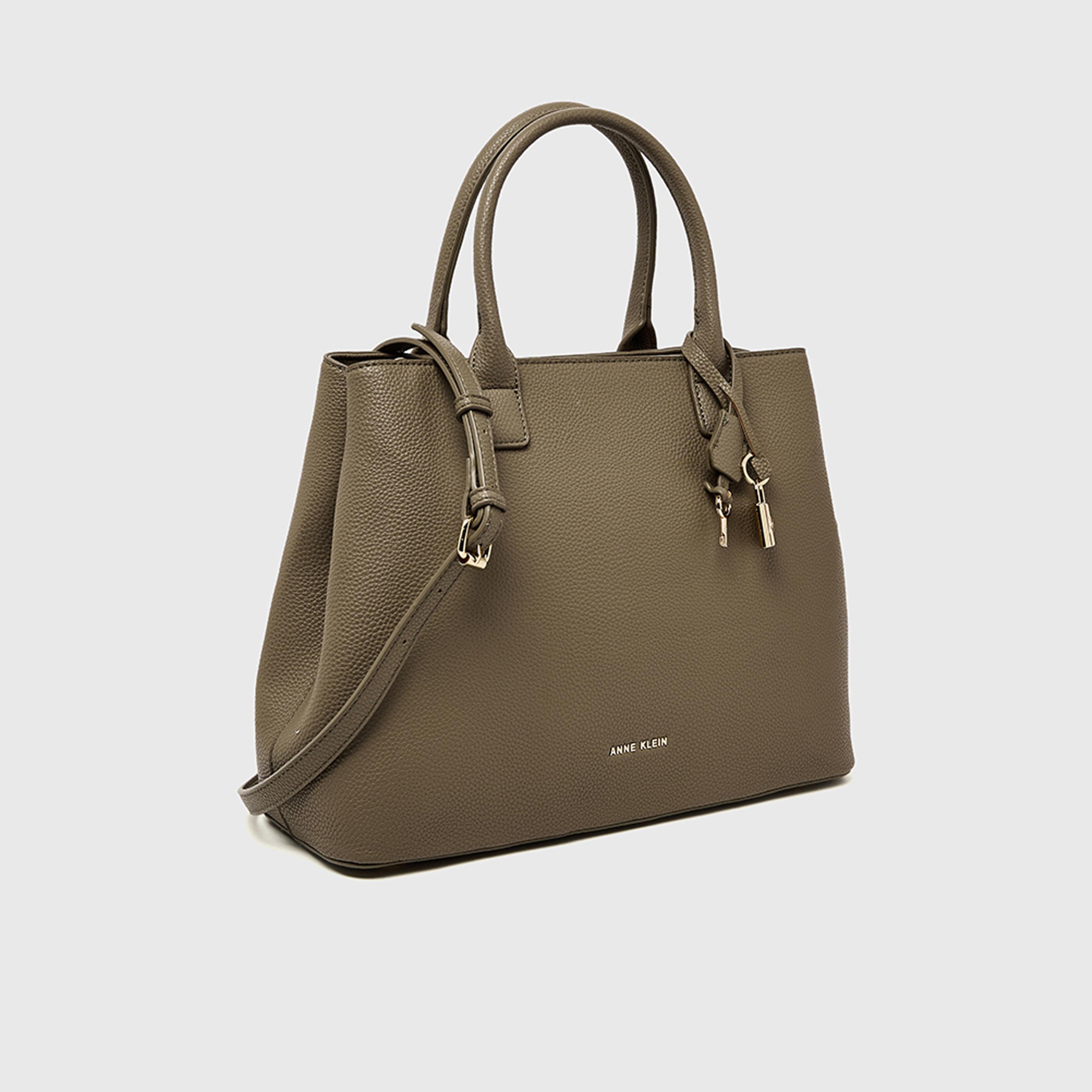 آن كلين - شنطة يد بمقبض علوي مزخرف وسحاب | 35 × 26.5 × 13.5 سم-women-bagsandwallets-handbags-image-3