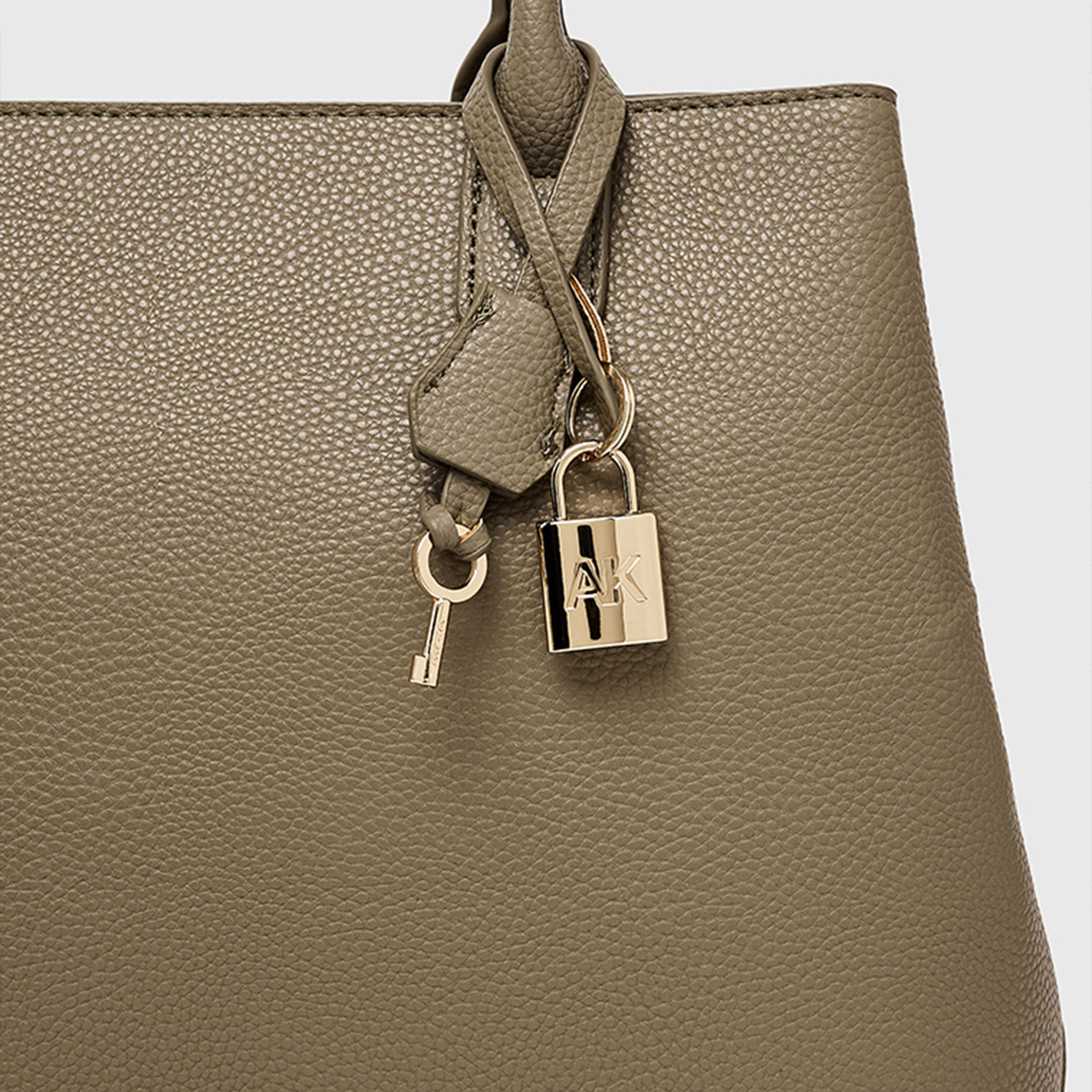 آن كلين - شنطة يد بمقبض علوي مزخرف وسحاب | 35 × 26.5 × 13.5 سم-women-bagsandwallets-handbags-image-5