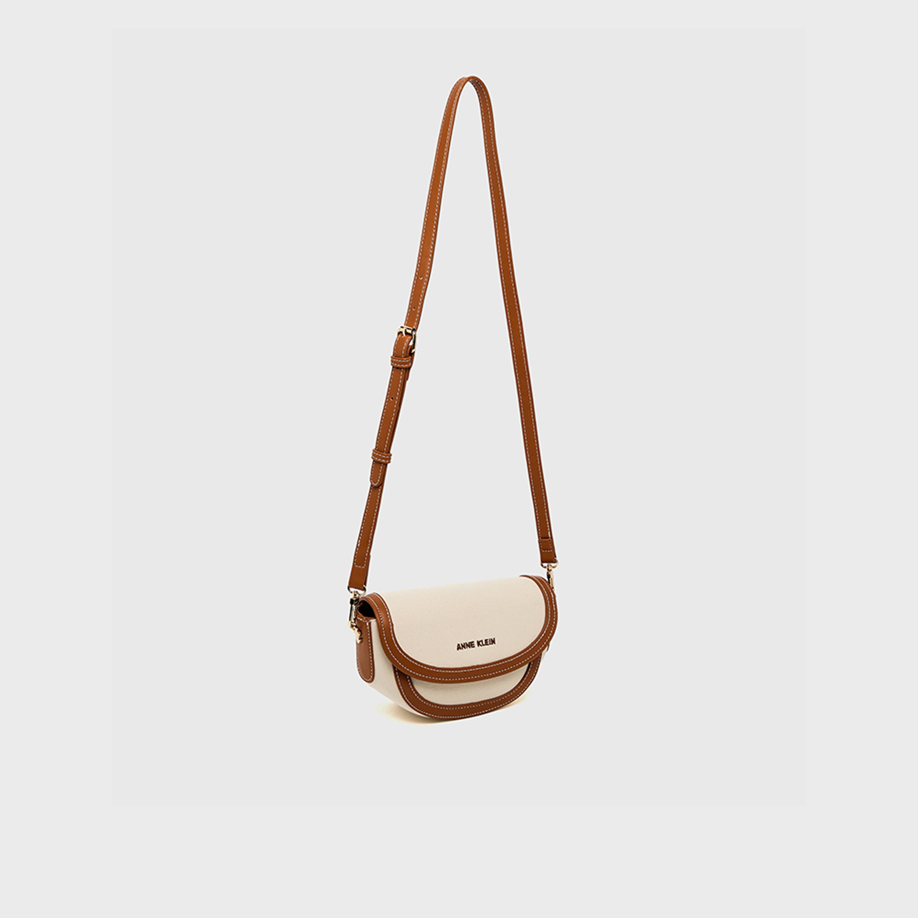 آن كلين - شنطة كروس بألوان متداخلة مع غطاء وحزام قابل للتعديل | 21.5 × 13 × 7.5 سم-women-bagsandwallets-handbags-image-4