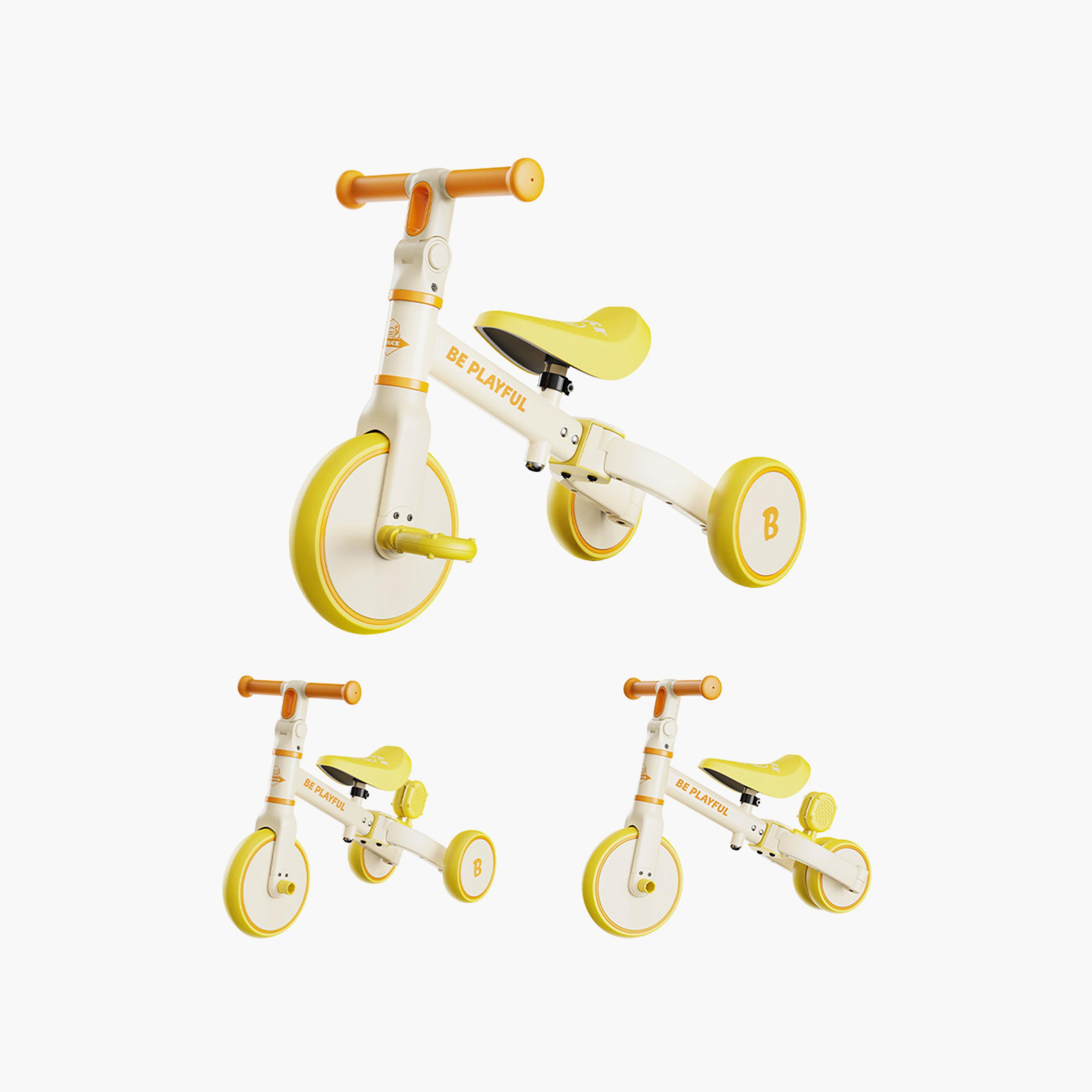 B Duck 3-In-1 Learning Bike with Adjustable Seat & Handlebar - White-toys-outdoor-bikesandrideons-image-6