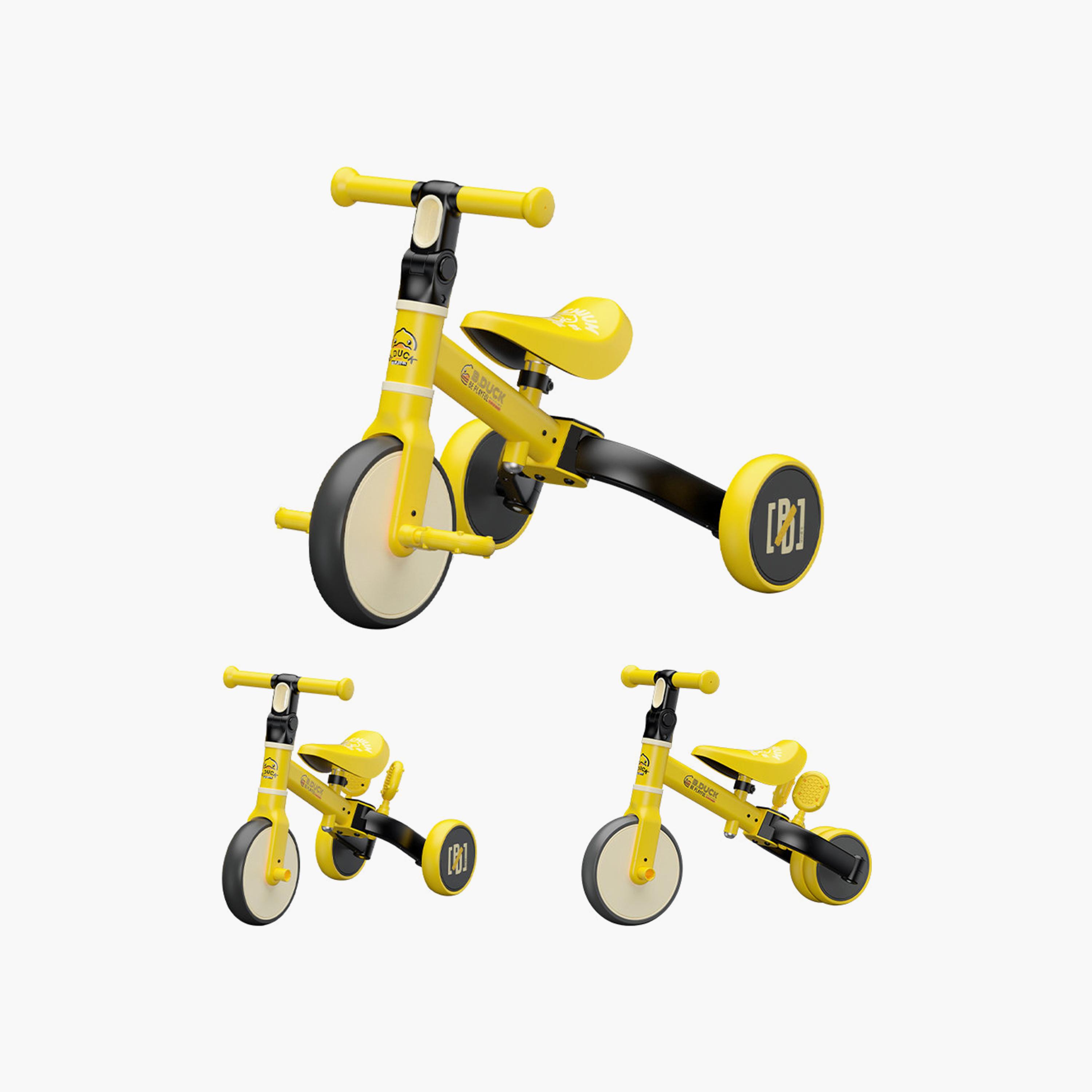 دراجة تعليمية 3 في 1 مع مقعد ومقود قابلين للتعديل من بي داك - أصفر-toys-outdoor-bikesandrideons-image-7