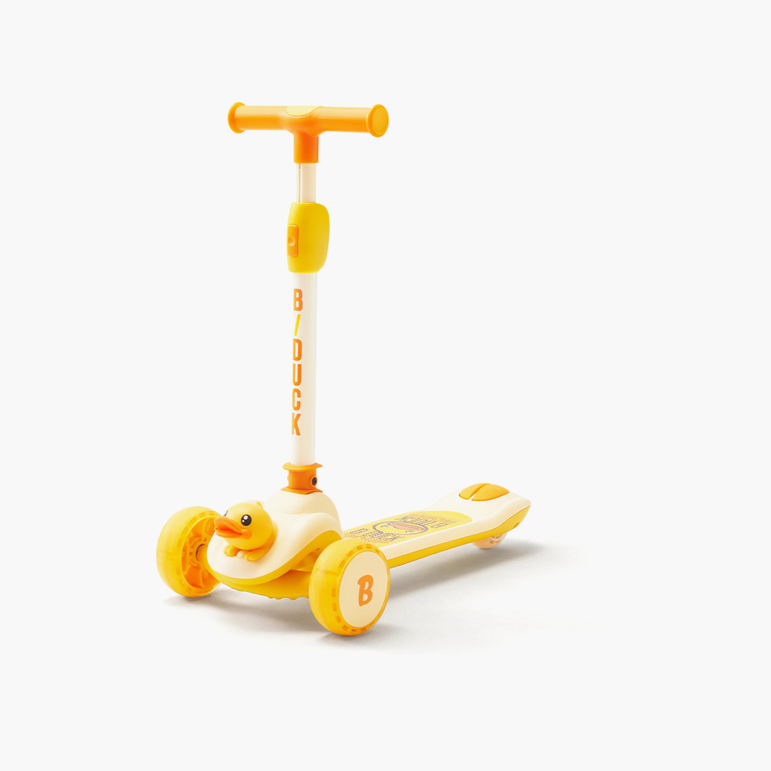 B Duck 3 LED Wheels Twist Scooter - Yellow-toys-outdoor-scooters-image-1