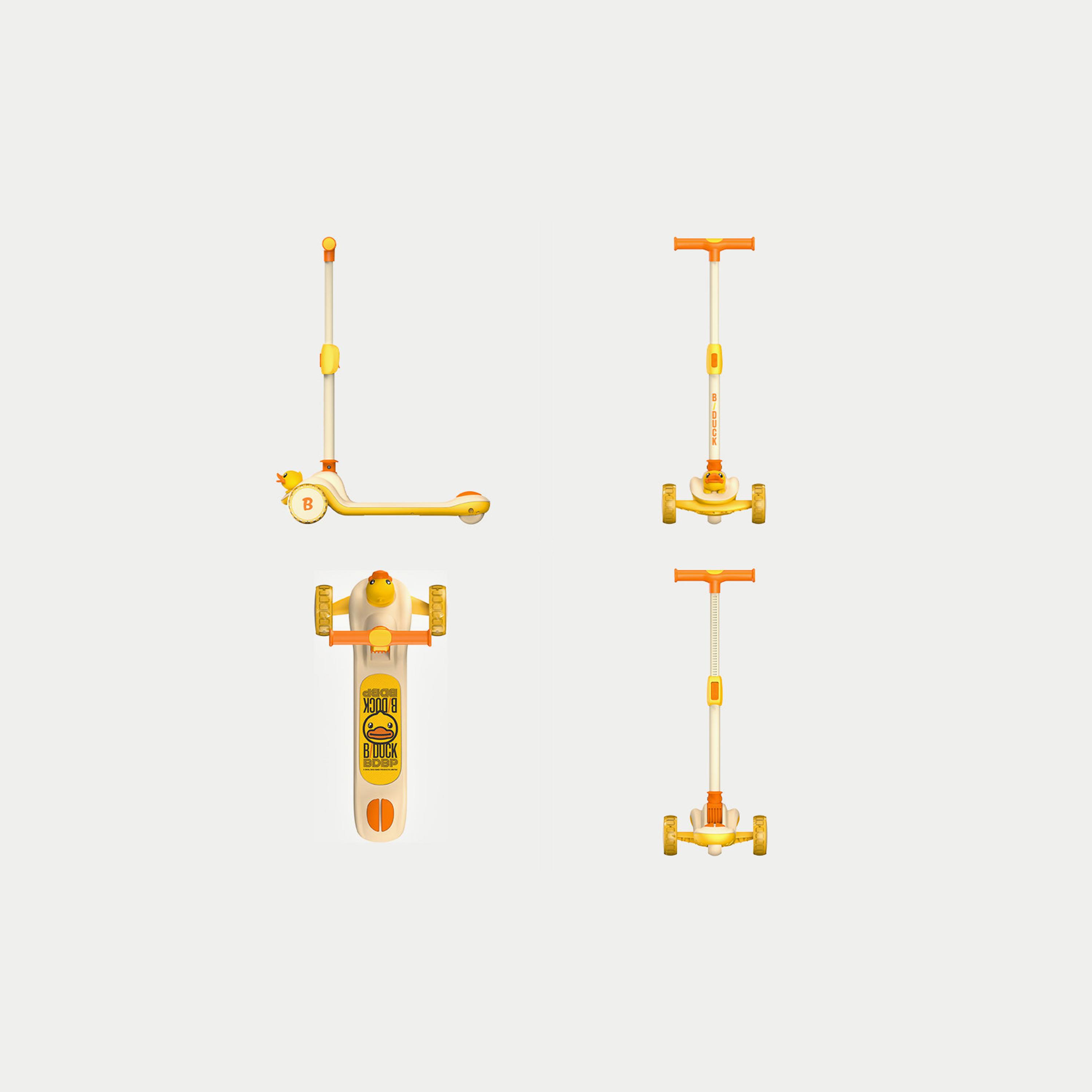 B Duck 3 LED Wheels Twist Scooter - Yellow-toys-outdoor-scooters-image-7