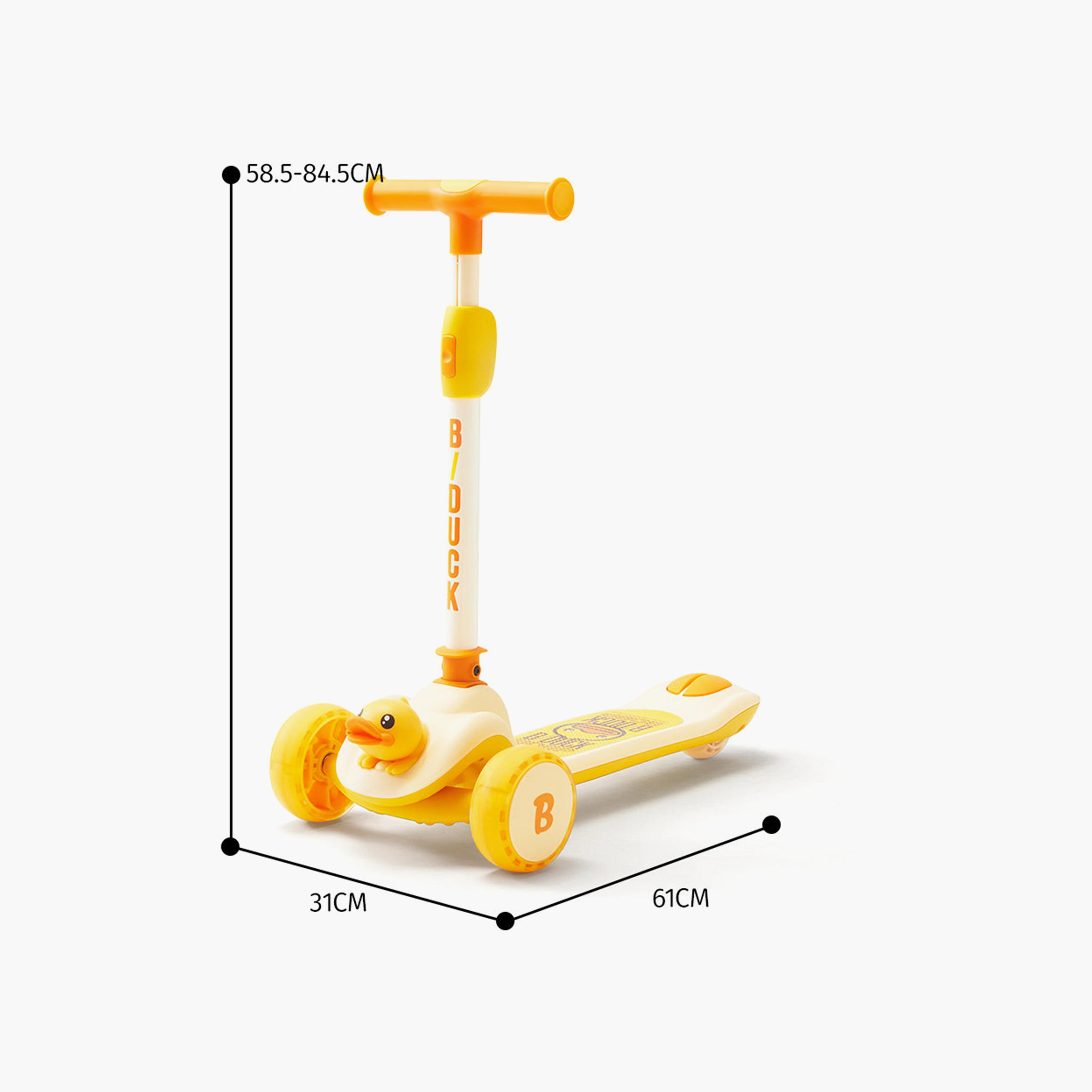B Duck 3 LED Wheels Twist Scooter - Yellow-toys-outdoor-scooters-image-8