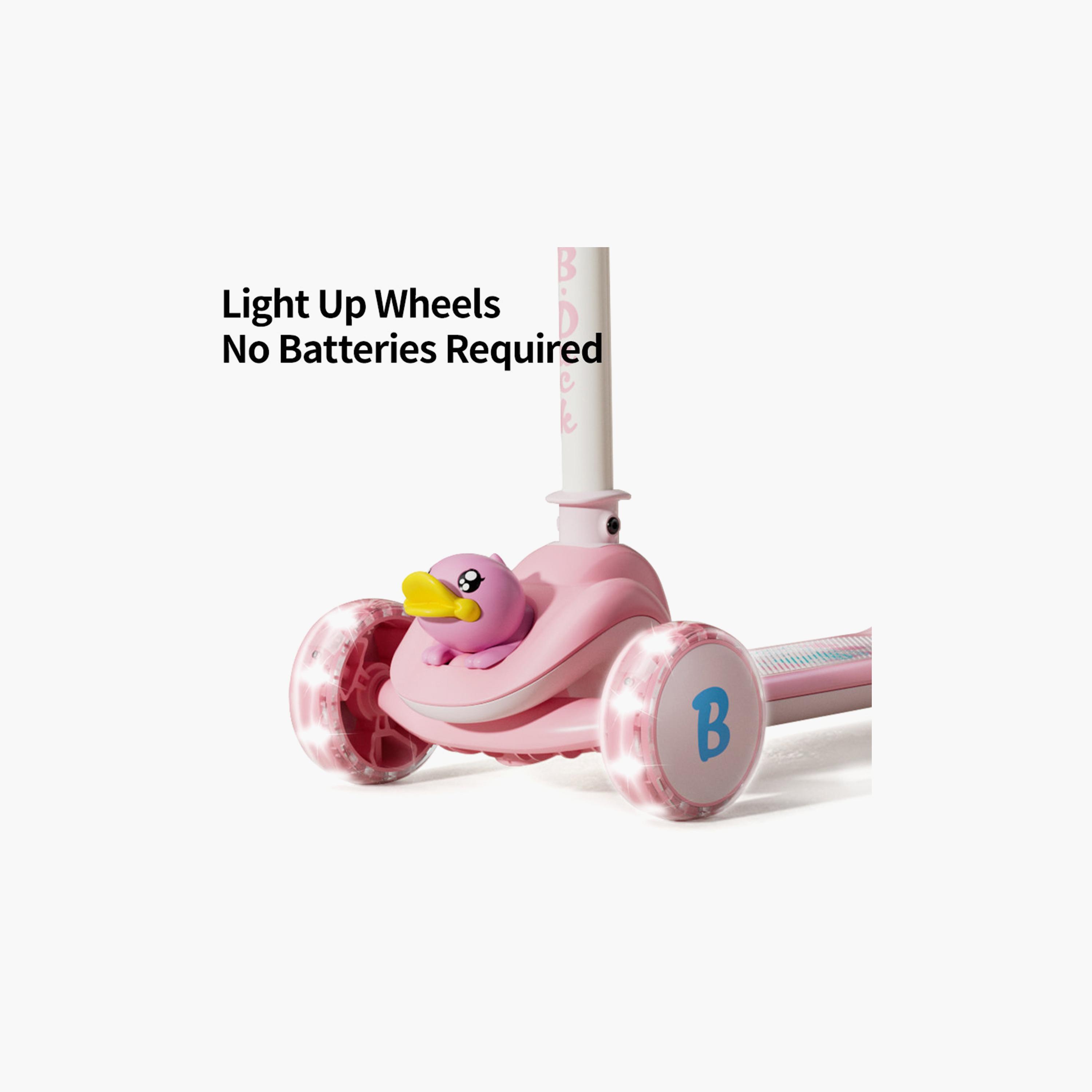 B Duck 3 LED Wheels Twist Scooter - Pink-toys-outdoor-scooters-image-2