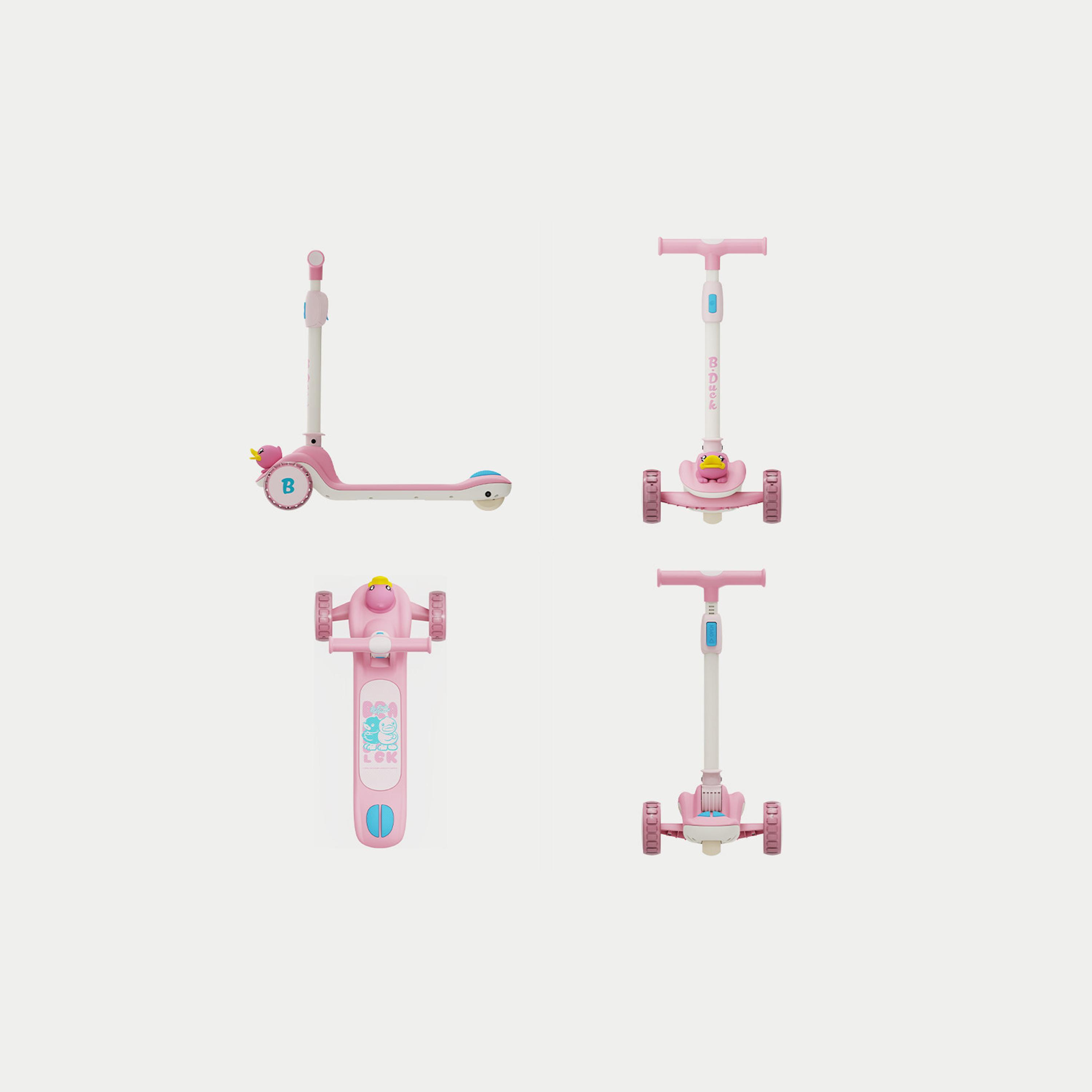 B Duck 3 LED Wheels Twist Scooter - Pink-toys-outdoor-scooters-image-5