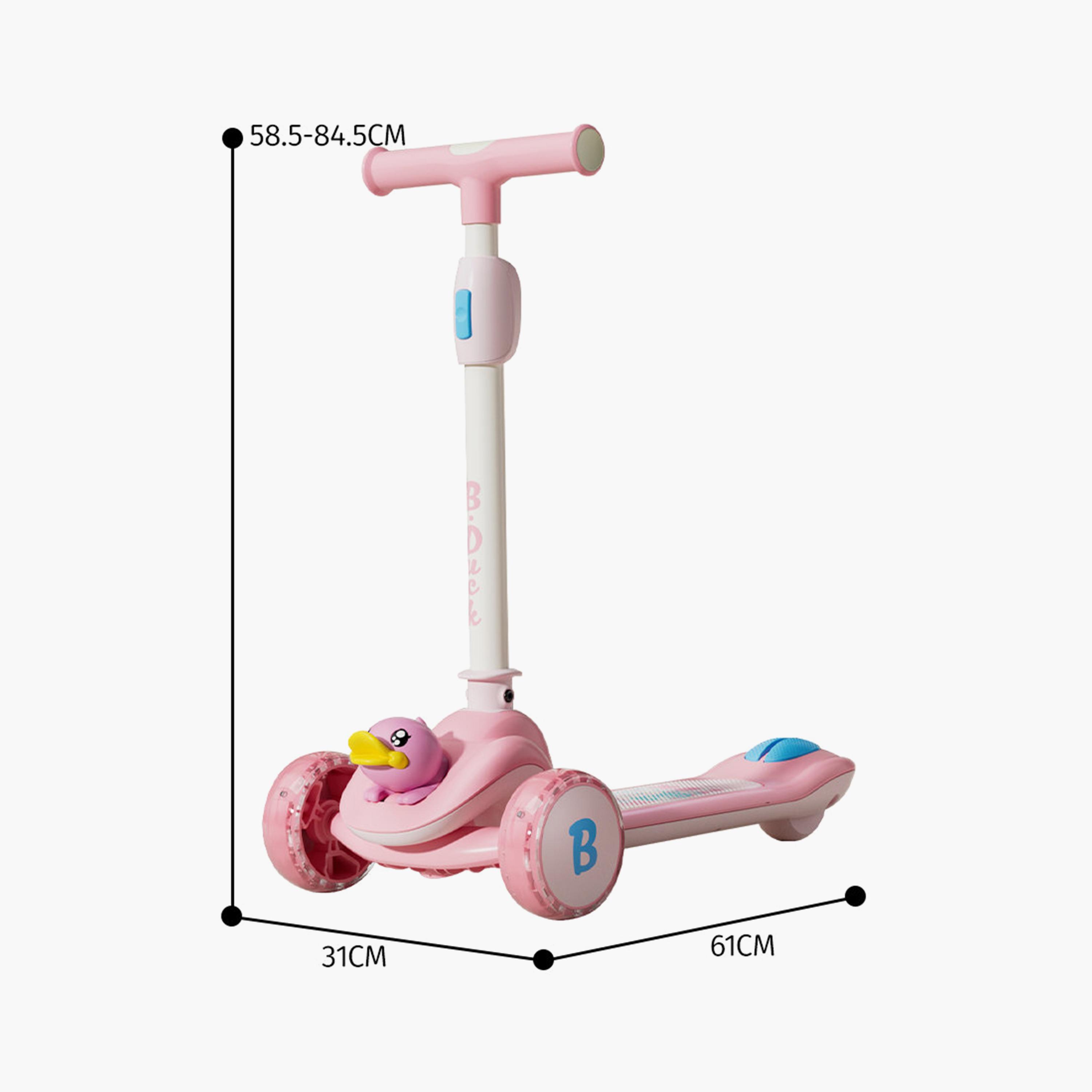 B Duck 3 LED Wheels Twist Scooter - Pink-toys-outdoor-scooters-image-6