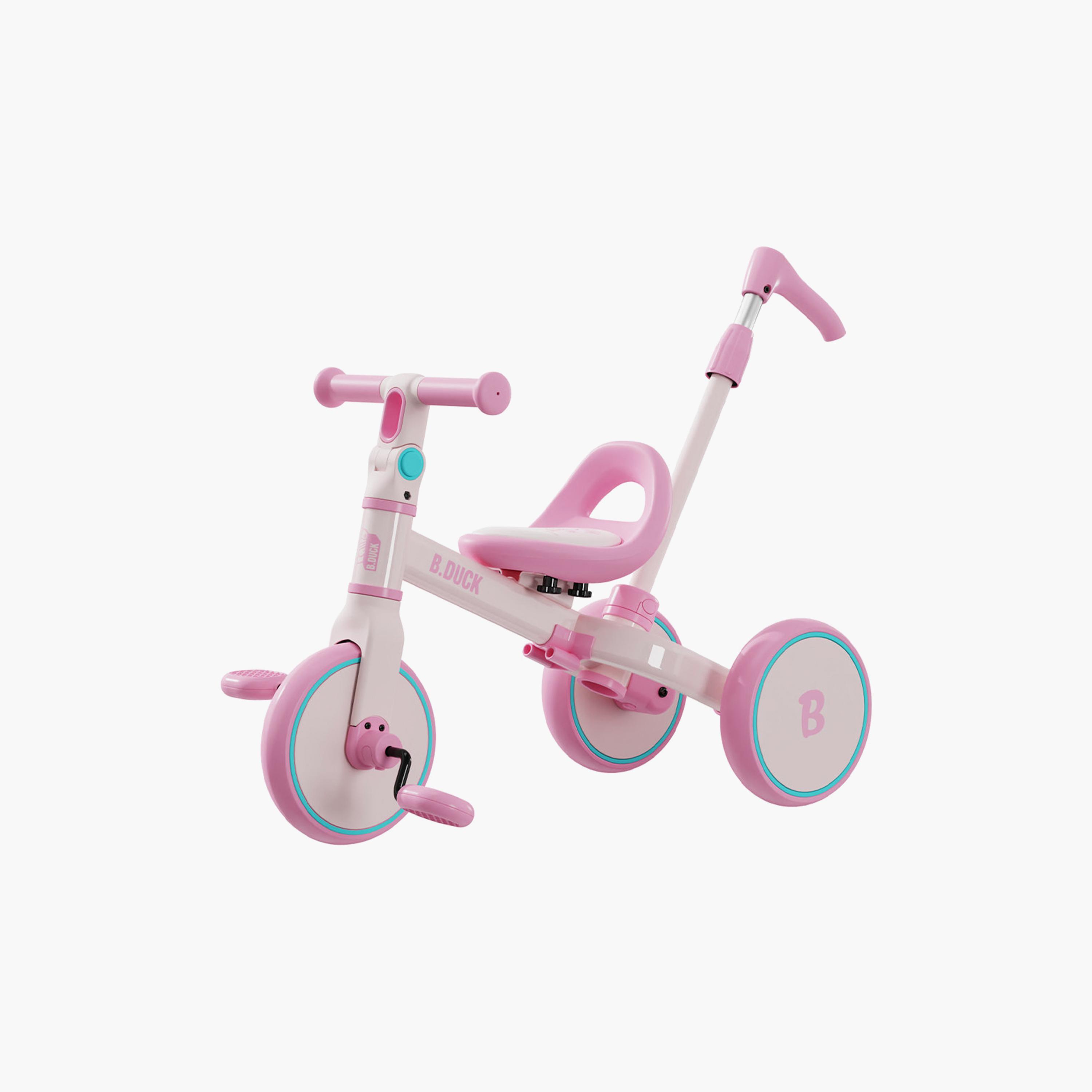 B Duck 4-In-1 Tricycle with Push Handle-toys-outdoor-bikesandrideons-image-1